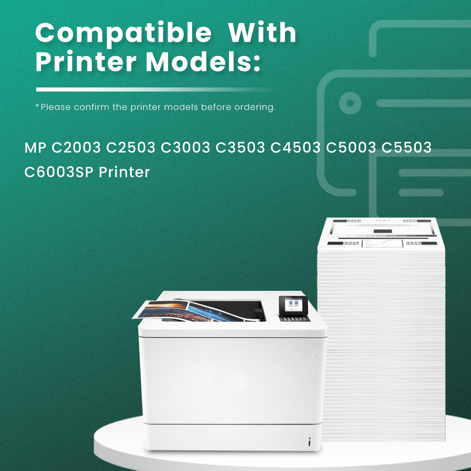 GREENBOX Compatible 416890 D2426400 Waste Toner Bottle High Capacity 100,000 Pakages for MP C2003 C2503 C3003 C3503 C4503 C5003 C5503 C6003SP Printer, Waste Toner Container 3