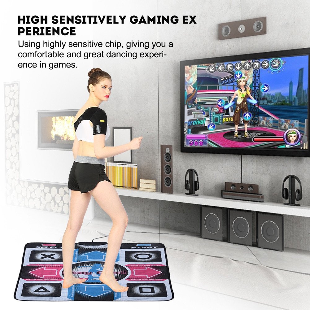 Dance Game Pad, High Sensitiv Non-Slip Durable Wear-Resistant Dancing Step Pad Dancer Blanket with USB Plug Support Windows 98/2000/ XP/ 7 OS 5