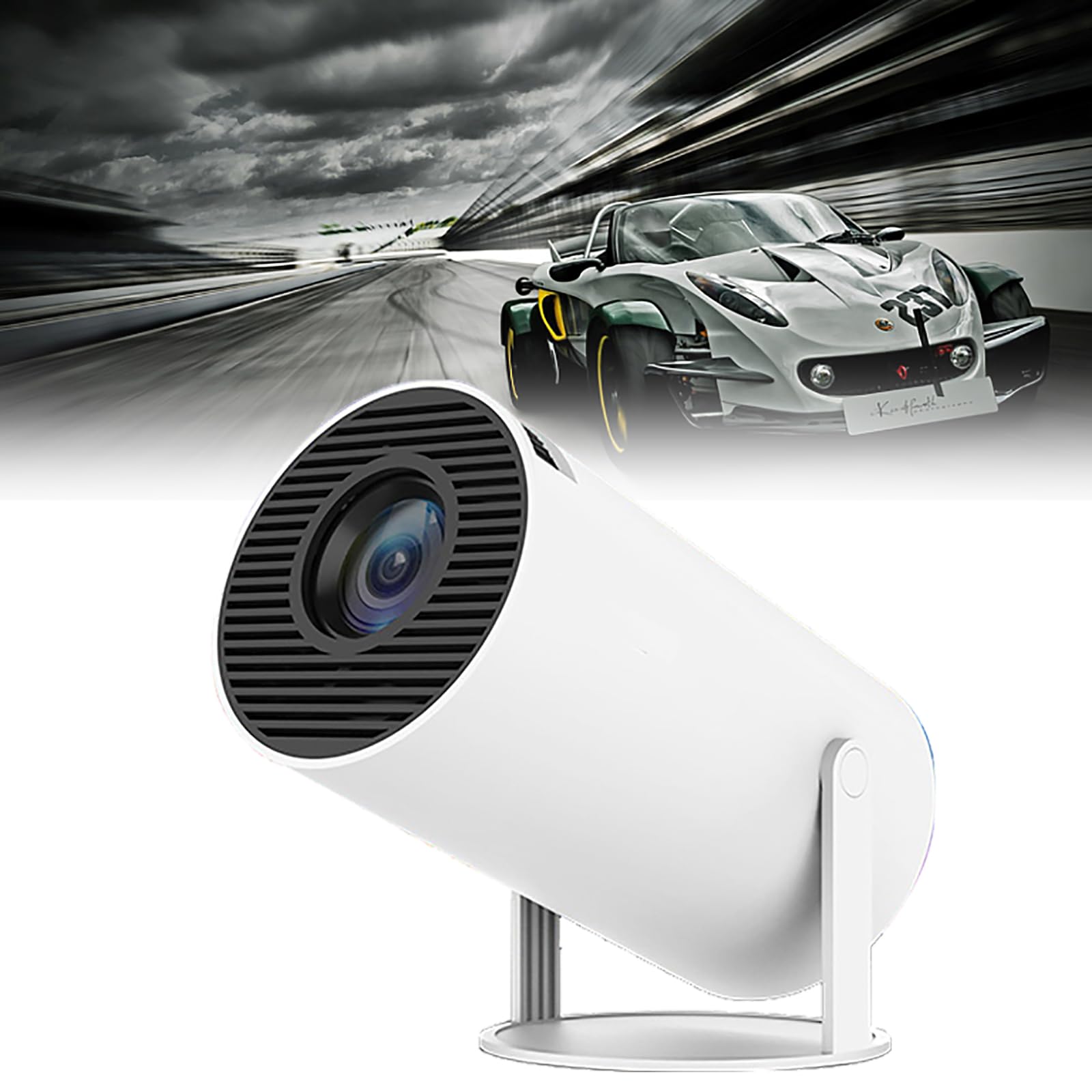 Electron Genius Zone Projector,Electron Genius Zone 4k Wifi Mini Projector,Portable Projector with Wifi and Bluetooth,Auto Keystone Correction Hd Magic Screen Projector