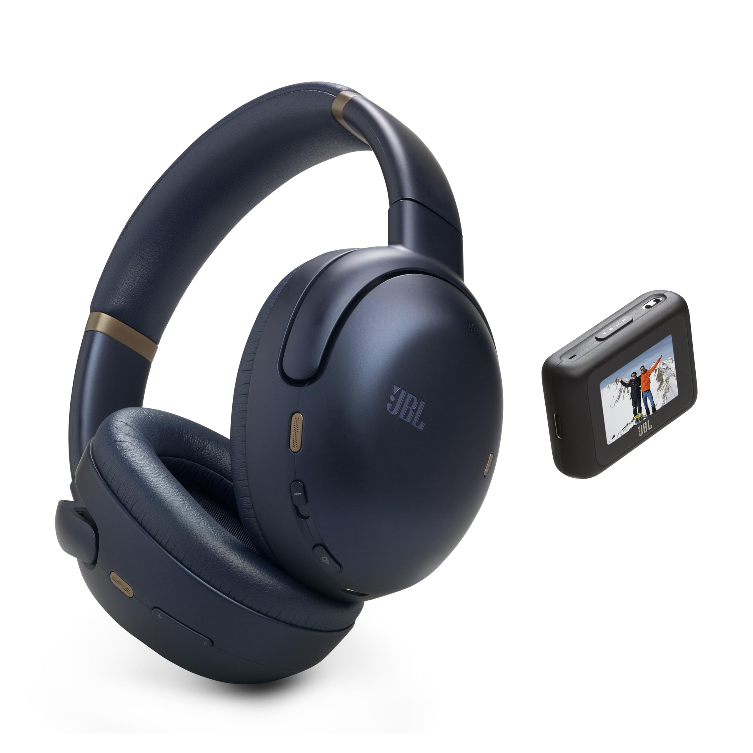 JBL Tour One M3 Smart Tx - Wireless Over-Ear Noise Cancelling Headphones with Smart Transmitter, Hi-Res Audio (3.5mm or USB-C), Spatial 360 Sound with Head Tracking & 70Hrs of Playback (Blue) 1