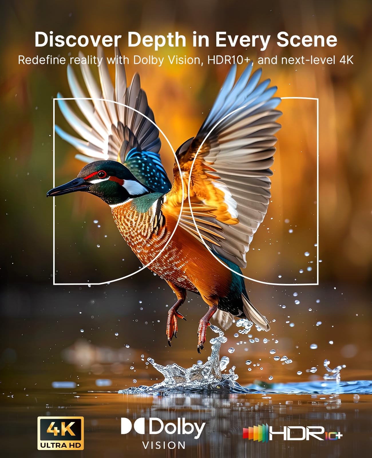 NexiGo Aurora Pro MKII Bundle, 4K Tri-Color Laser UST Projector, Scene Adapt Engine with Dynamic Iris & Laser Dimming, 0.21:1, Dolby Vision & Atoms, HDR10+, Active 3D, with DLP Link 3D Glasses(2 Pack) 4