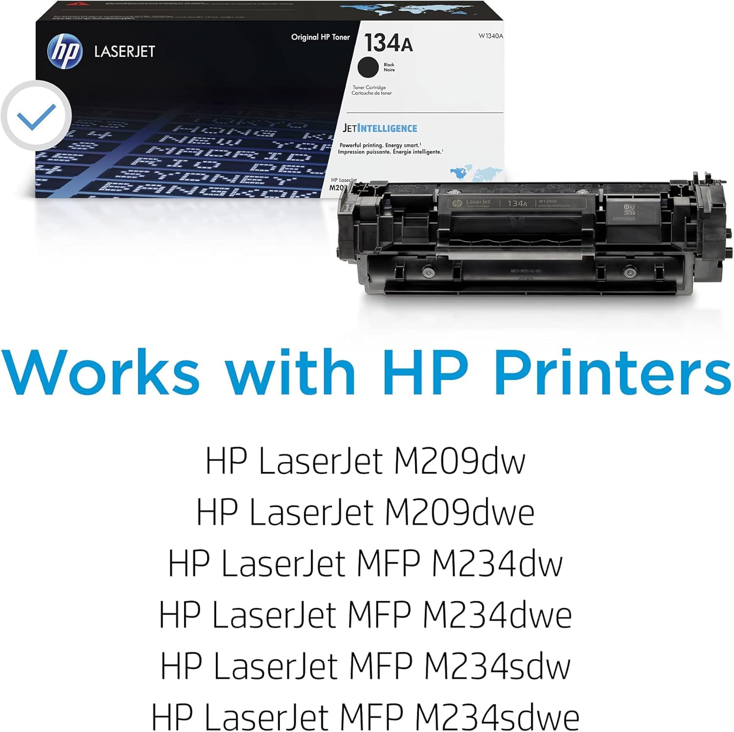 HP 134A Black Toner Cartridge 2-Pack | Original Cartridge | Compatible Laserjet M209 Series, Laserjet MFP M234 Series | W1340A | Each Cartridge Prints up to 1,100 Pages 3