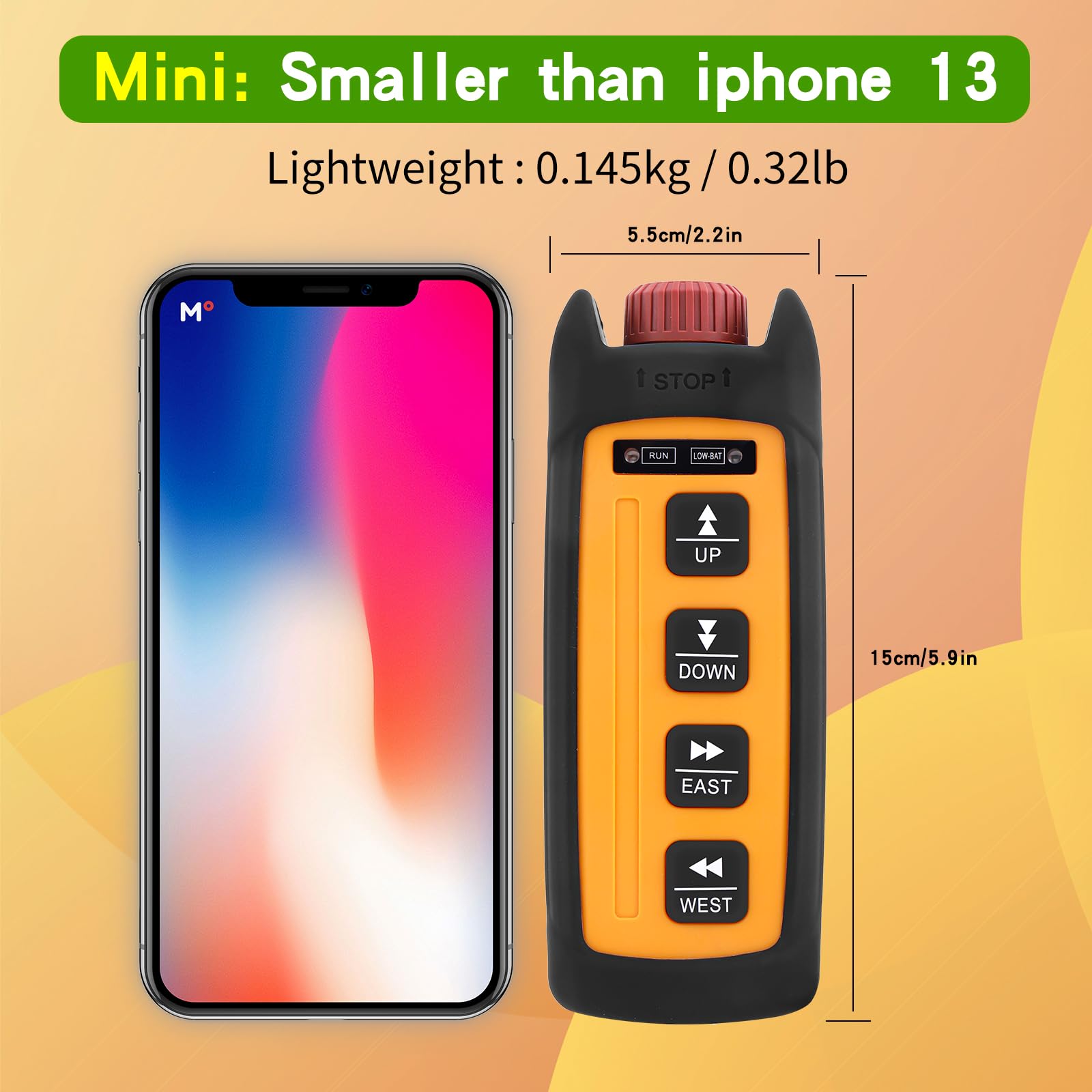 Wireless Lift Winch Trailer Electric Chain Hoist Crane Radio Remote Control Industrial 4 Channel Button (Mini Transmitter + 110V AC Receiver) 3