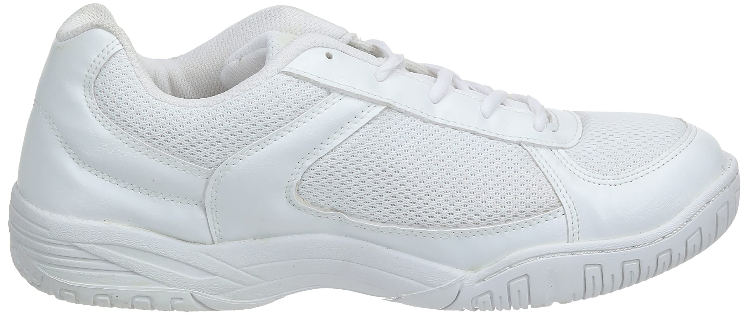 Nivia School Shoe for Kids/Durable/Anti-Skid/MESH with Superlight Lightweight Formal Shoe- SIZE-06 (White) 5