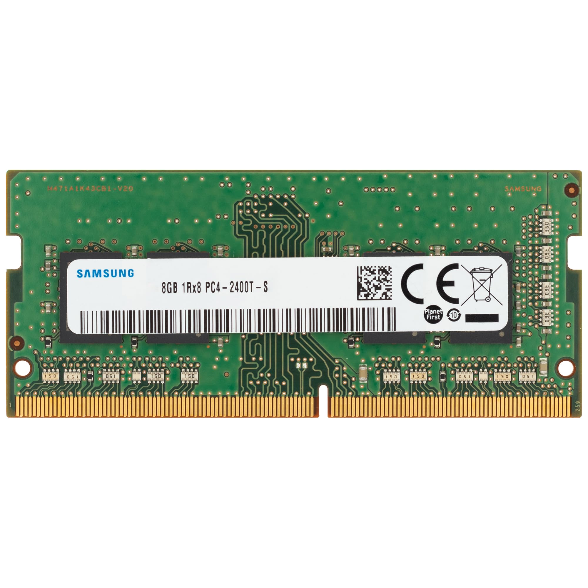 Samsung 8GB DDR4 2400MHz PC4-19200 (PC4-2400T) CL17 SODIMM 1Rx8 Single Rank 1.2V 260-Pin Laptop, Notebook RAM Memory 1