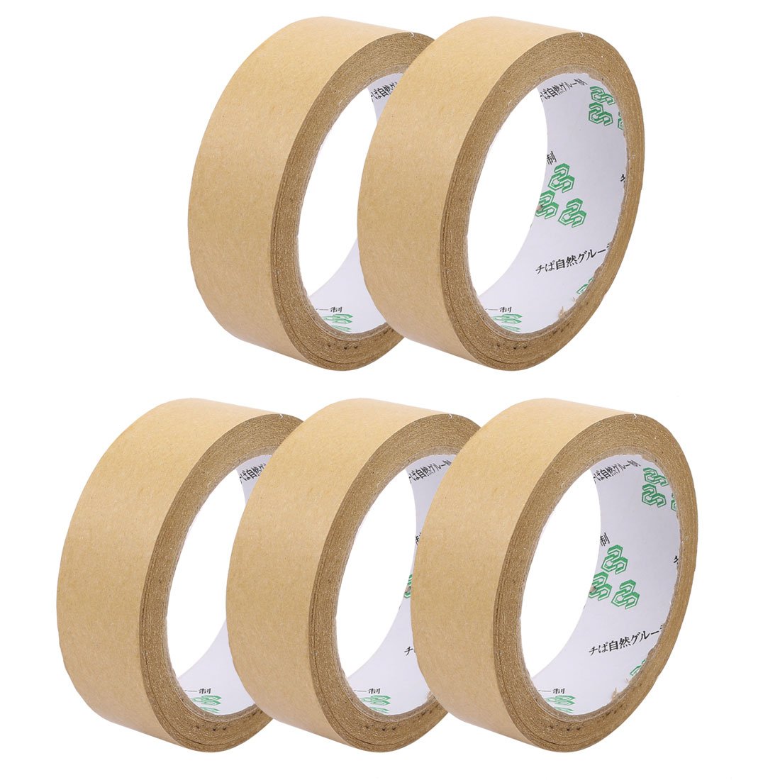 Aexit 5pcs 30mmx23M Electrical equipment Marking Seal Pack Hot Adhesive Electrical Insulation Tape Tawny