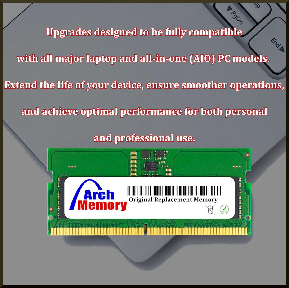 Arch Memory 8GB Replacement for Apple 204-Pin DDR3 1333MHz SODIMM Memory for MacBook Pro 13-inch Core i5 2.4GHz Late 2011 MD313LL/A 2