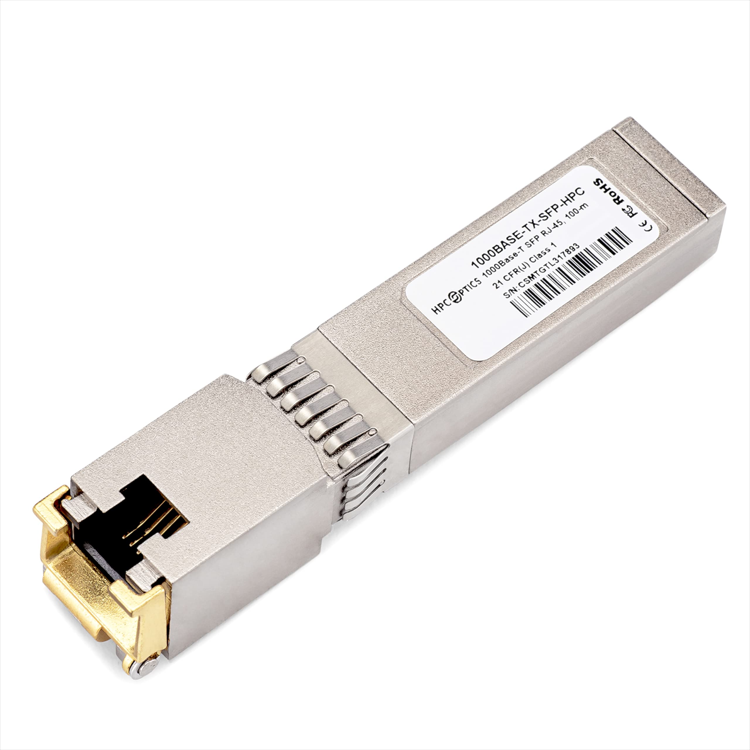HPC Optics Compatible with Avago ABCU-5730ARZ 10/100/1000BASE-T Copper SFP Transceiver 1