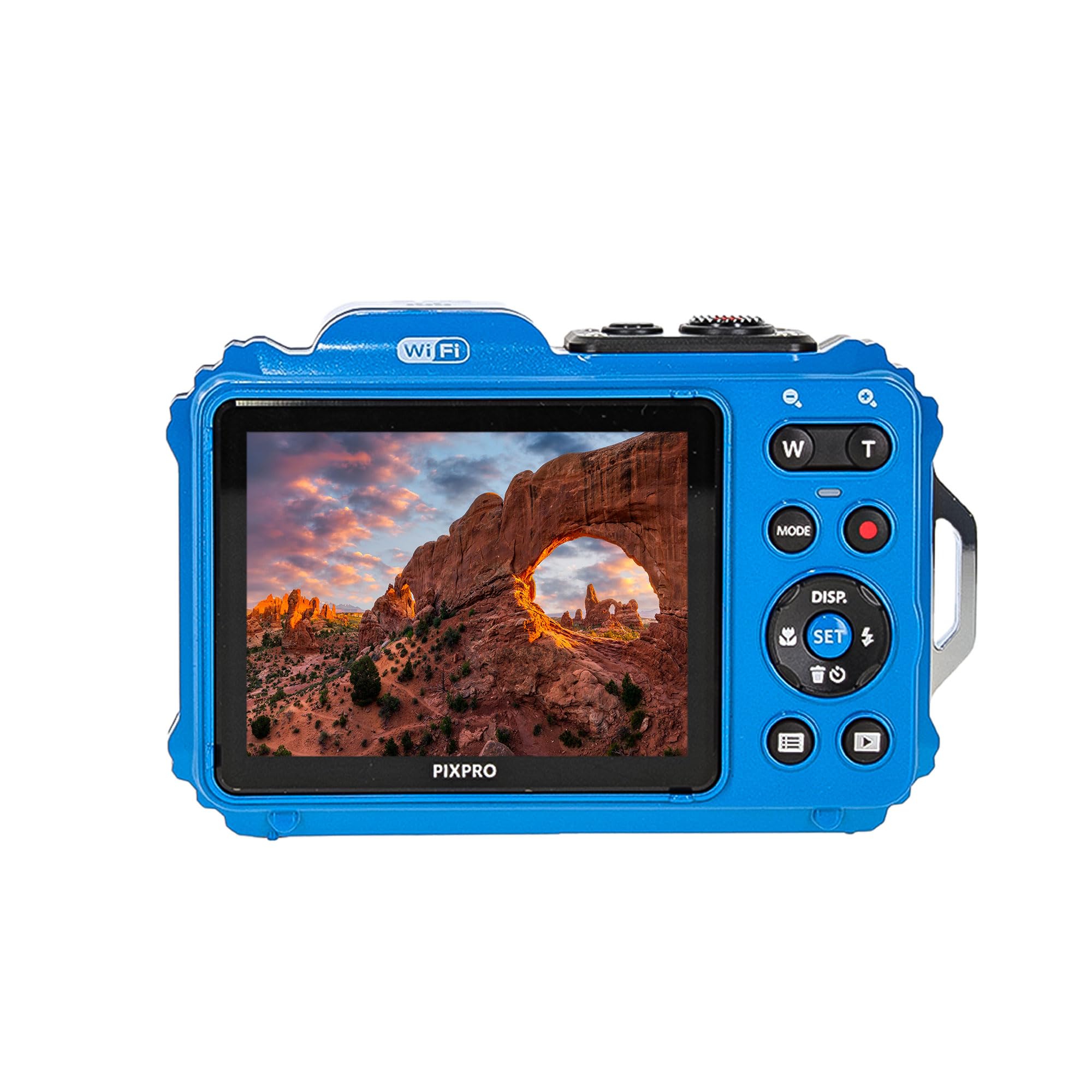 KODAK PIXPRO WPZ2 Rugged Waterproof Shockproof Dustproof WiFi Digital Vlogging Camera 16MP (Blue) Bundle with 32GB Memory Card + Vlogger Tripod + Bag + Cleaning Kit + More Accessories 5