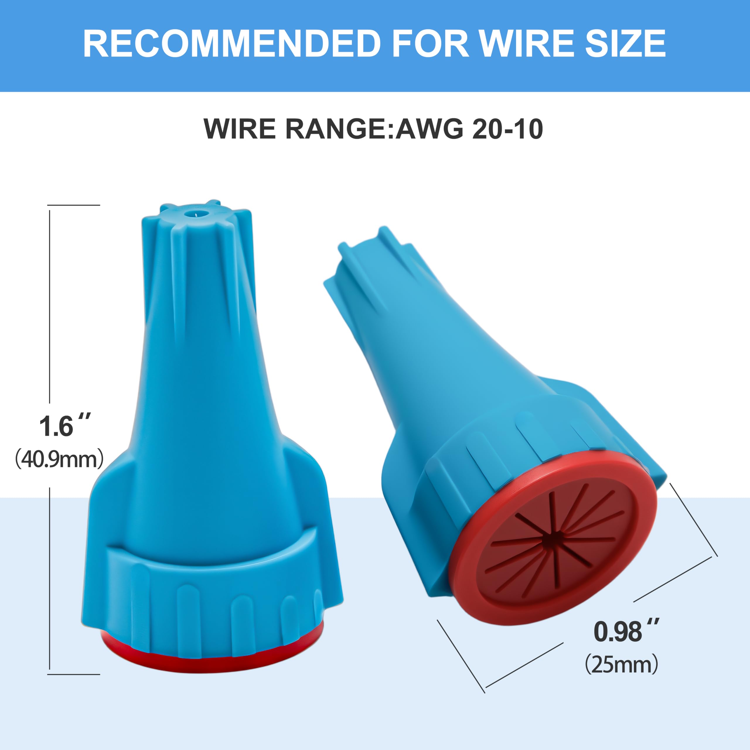 22 pcs Waterproof Landscape Wire Connectors 20-10 AWG UL Listed，Waterproof Wire connectors for Outdoor Landscape Lighting Electrical Wire Connector 3