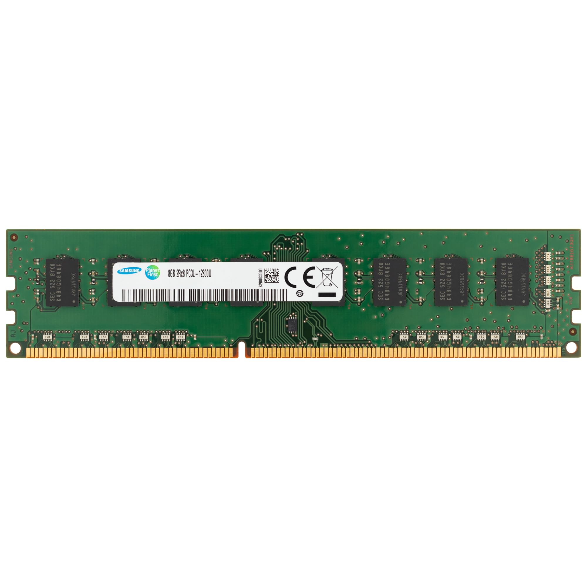 Samsung 8GB DDR3/DDR3L 1600MHz PC3L-12800 (PC3-12800) CL11 UDIMM 2Rx8 Dual Rank 1.35V Non-ECC DIMM 240-Pin Desktop PC RAM Memory 1