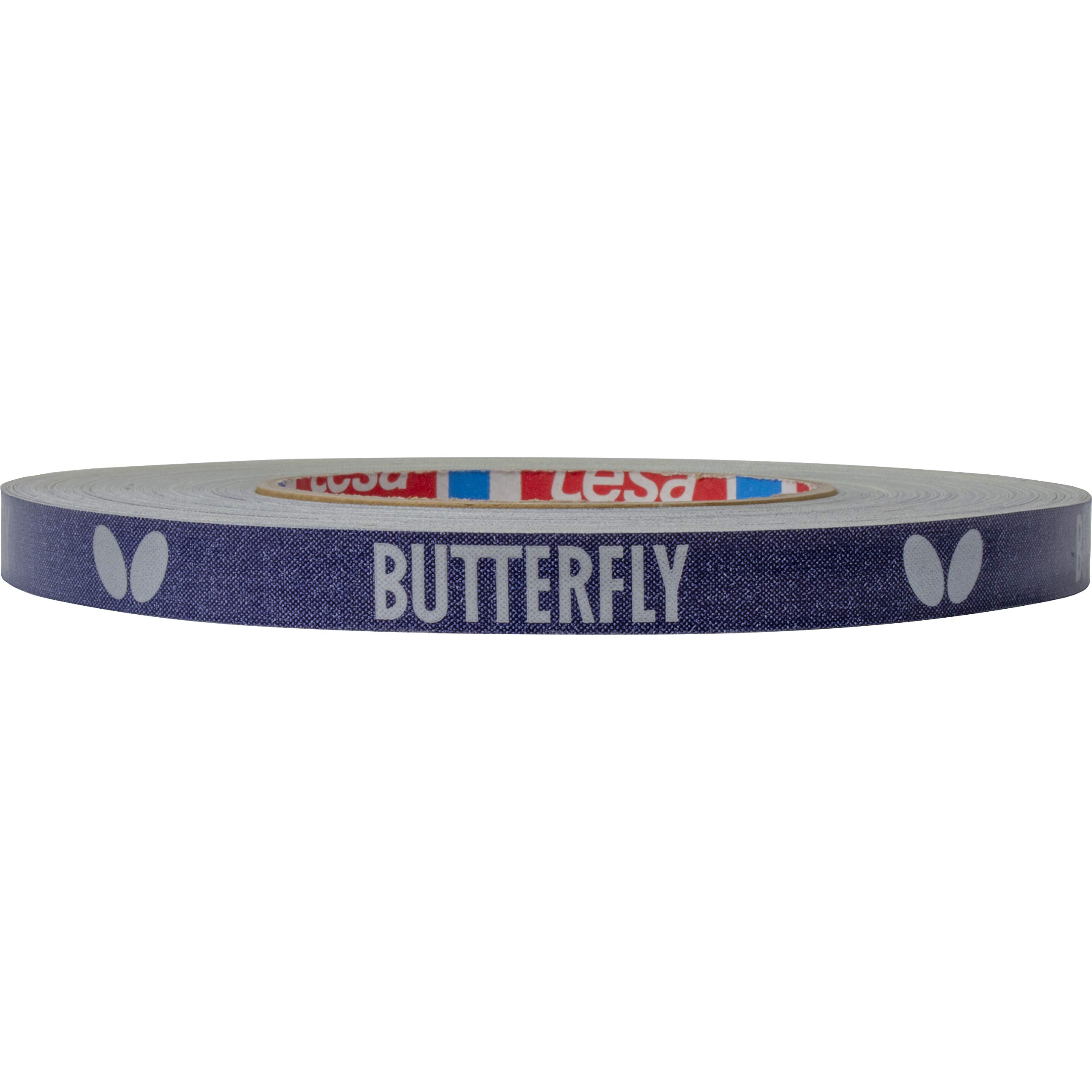 Butterfly Side Tape to Protect The Edges of Your Rubber and Blade for Table Tennis Paddles - Color Blue/Silver - Width 12mm - Rolls Come in 10m (20 Rackets) and 50m (100 Rackets), 3503M50 1