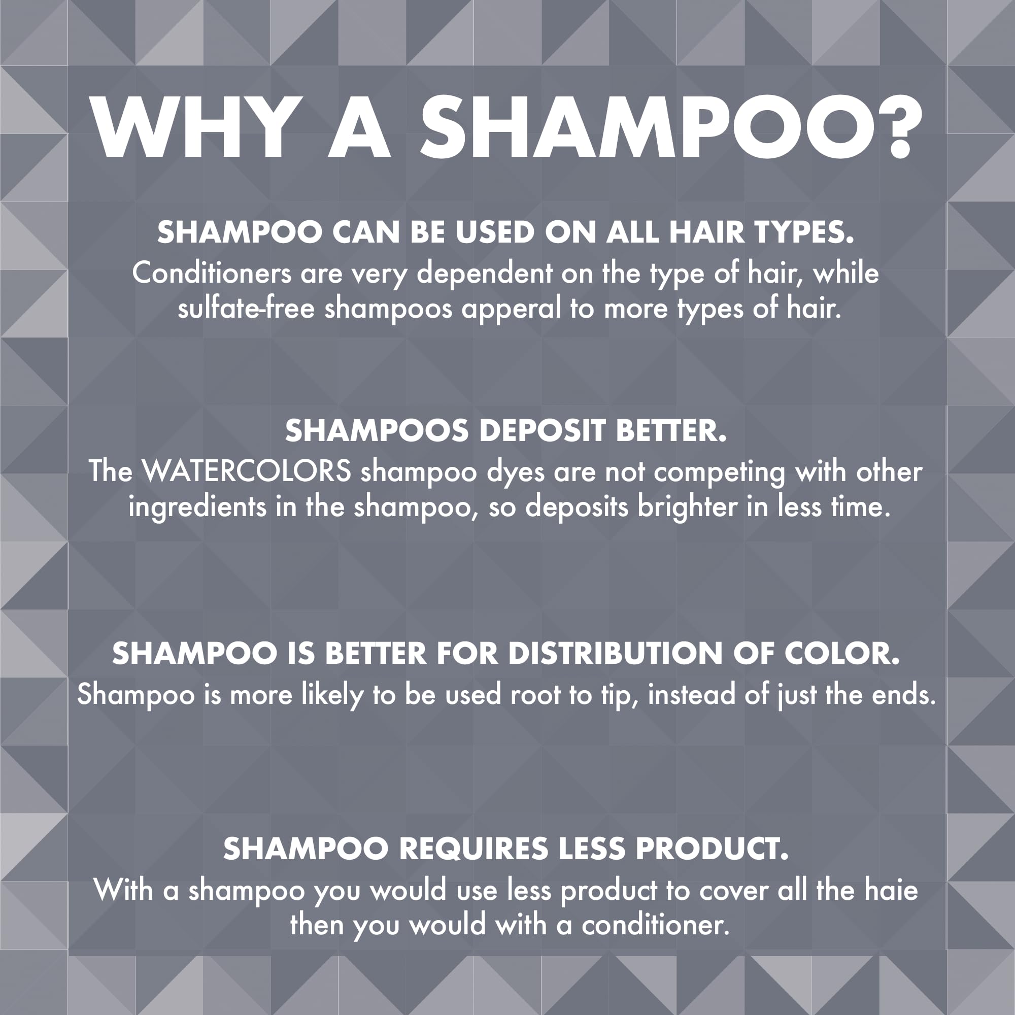 Watercolors INTENSE METALLIC Semi Permanet Color Depositing Shampoo-Sulfate & Paraben Free to Maintain & Enhance Hair Color 8 fl oz - STEEL (2 Count) 6