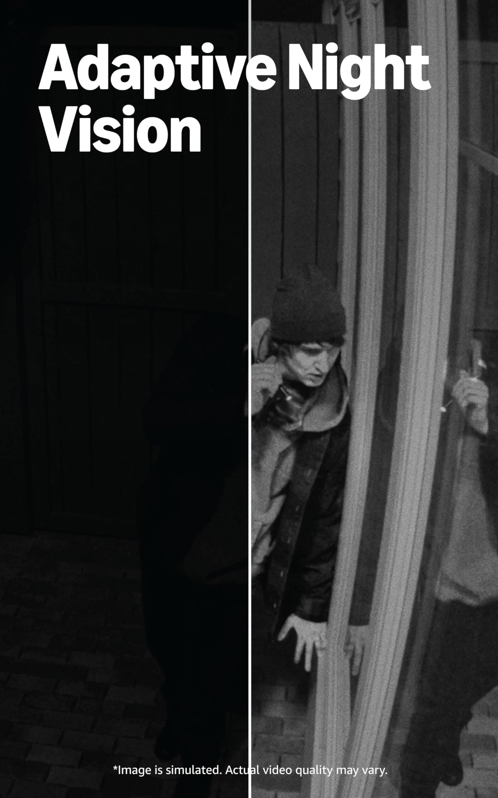 Ring Outdoor Cam Pro, Plug-In (newest model), Home or business security, Retinal 4K with wide-angle video, 10x Enhanced Zoom, and Low-Light Sight, White 4