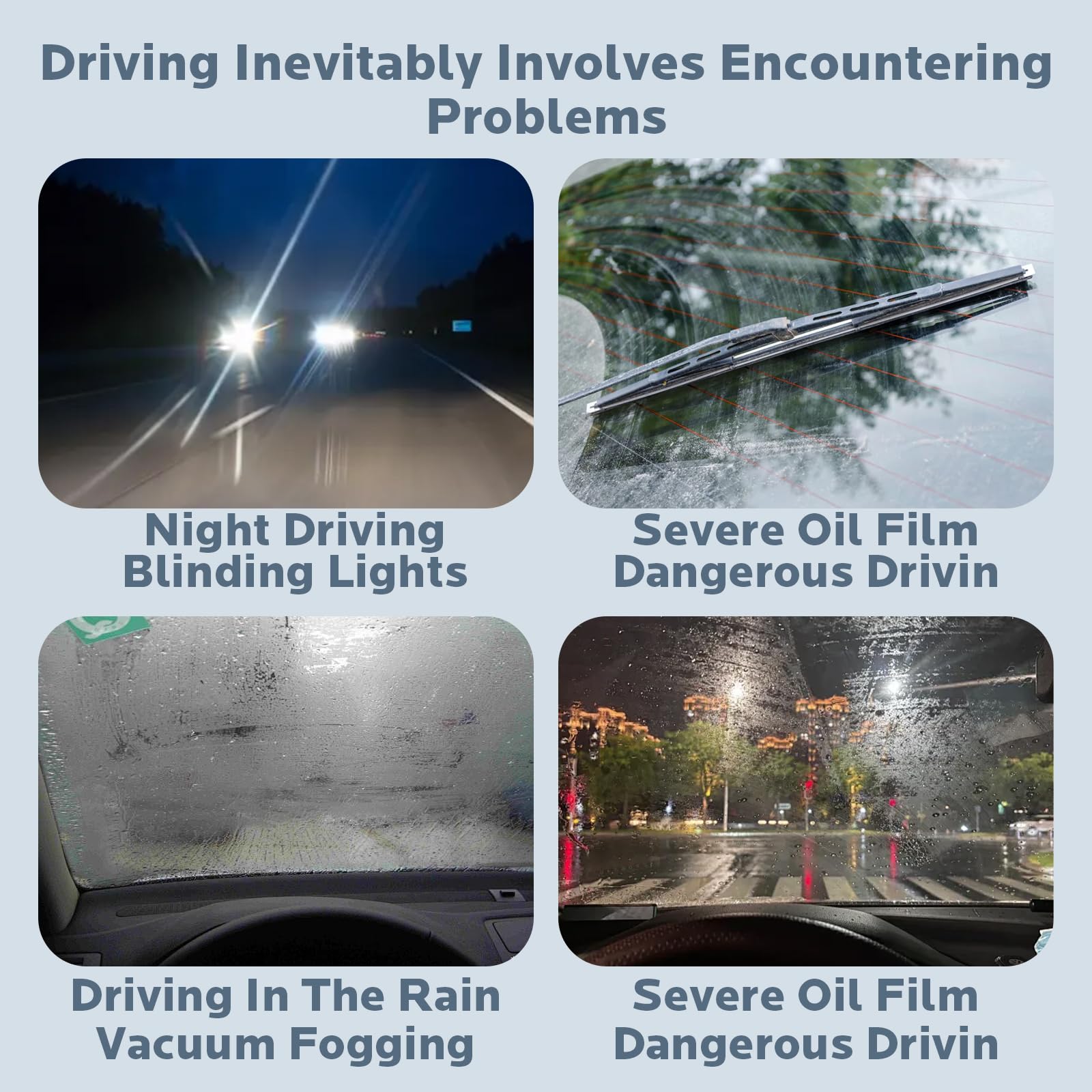 Automotive Oil Film Cleaning Brush - Remove Stubborn Oil Film from Glass and Improve Clarity,Oil Film Cleaning Brush for Car Windows for Windshield 3