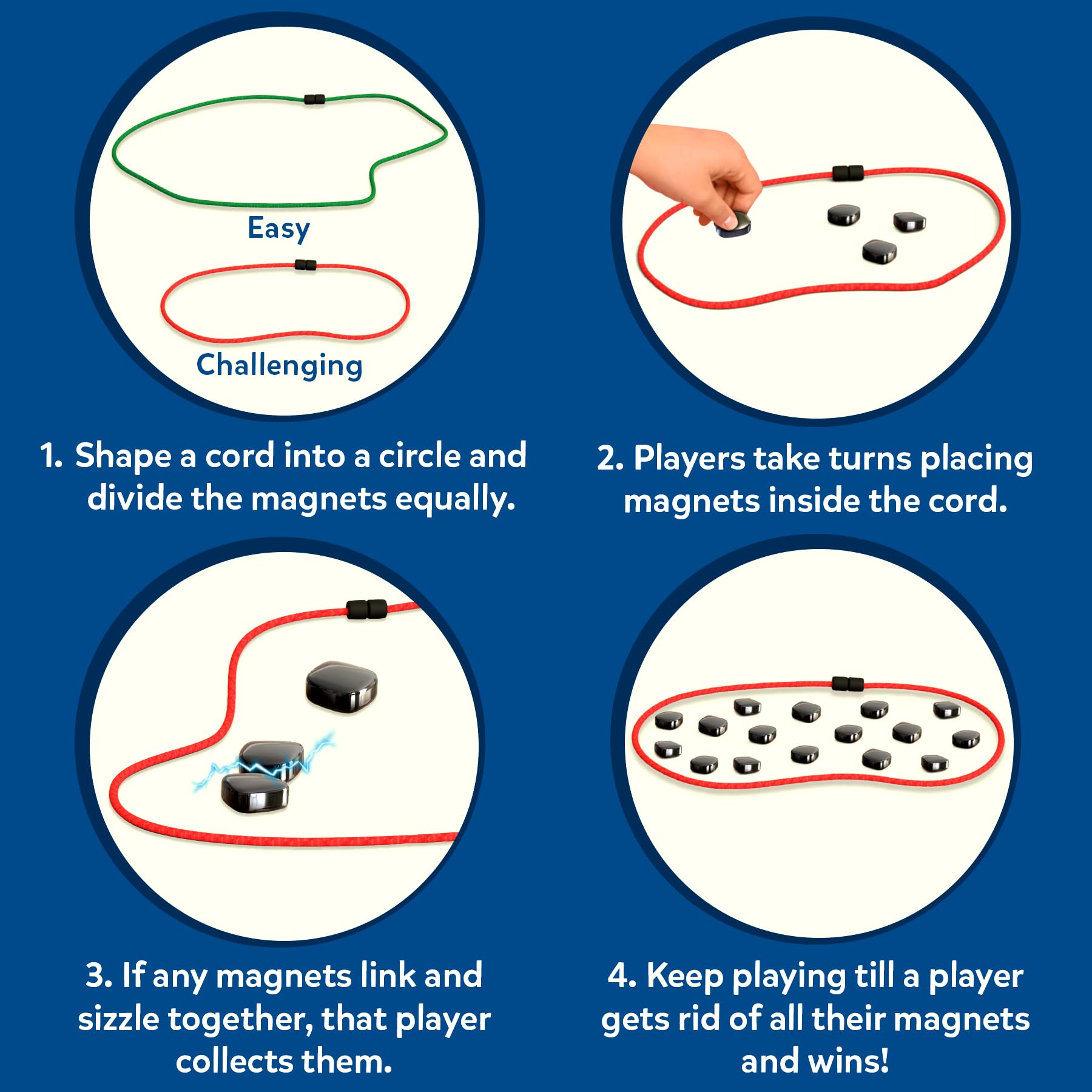 Skillmatics Sizzle - Classic Magnetic Attraction Toy, Strategy & Travel Game, Magnetic Toys & Games, Fun for Family Game Nights, Gifts for Teens & Adults Ages 15+, 2-4 Players 5