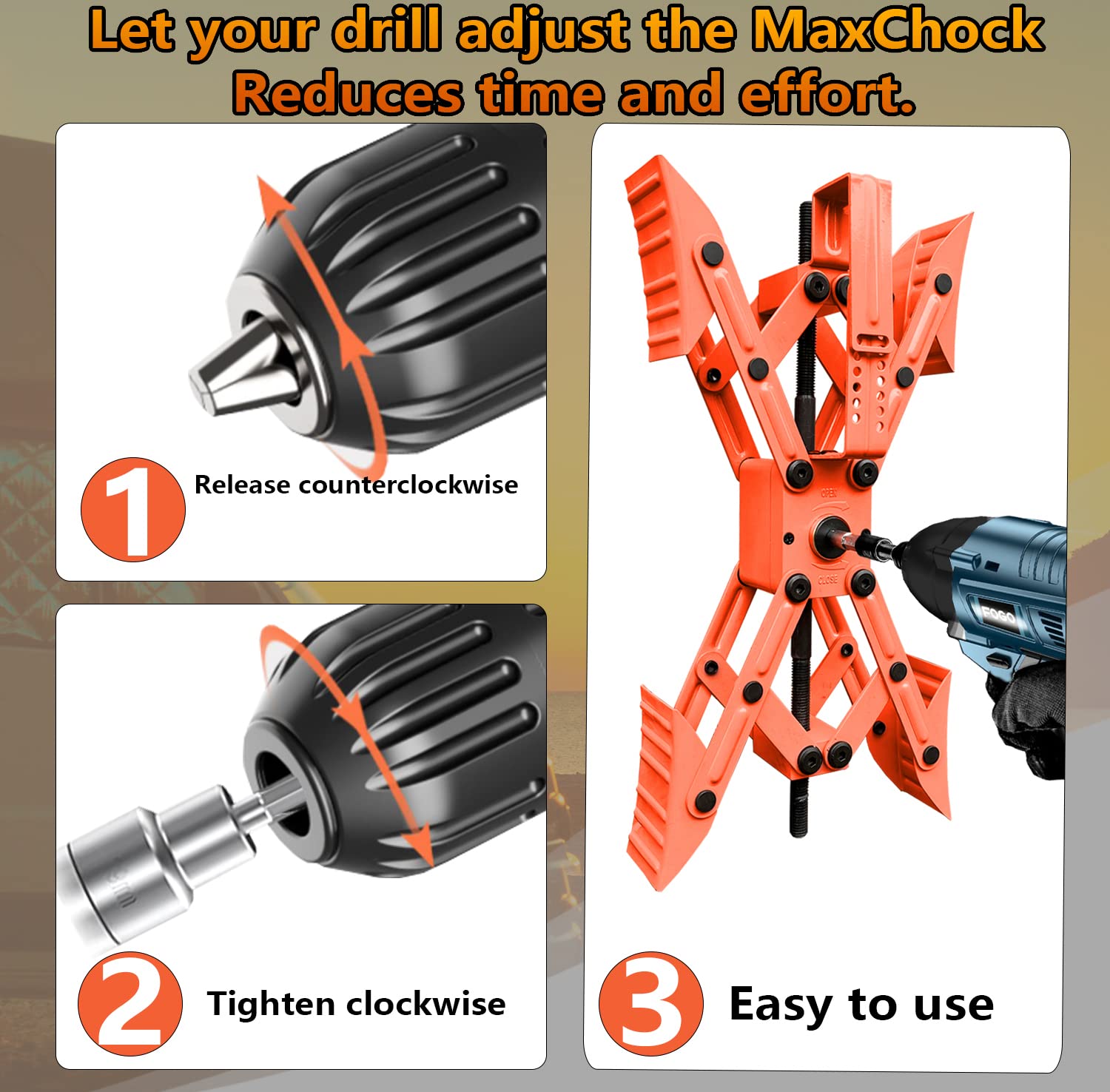 Camper X-Shaped Wheel Chock Stabilizer, 2 Sets RV Stabilizer Wheel Chock Scissor, X Chocks Wheel Stabilizer for Travel Trailer Tires Allow Drill Adjust with Hex Socket, Tool Kit and Password Locks-Red 6