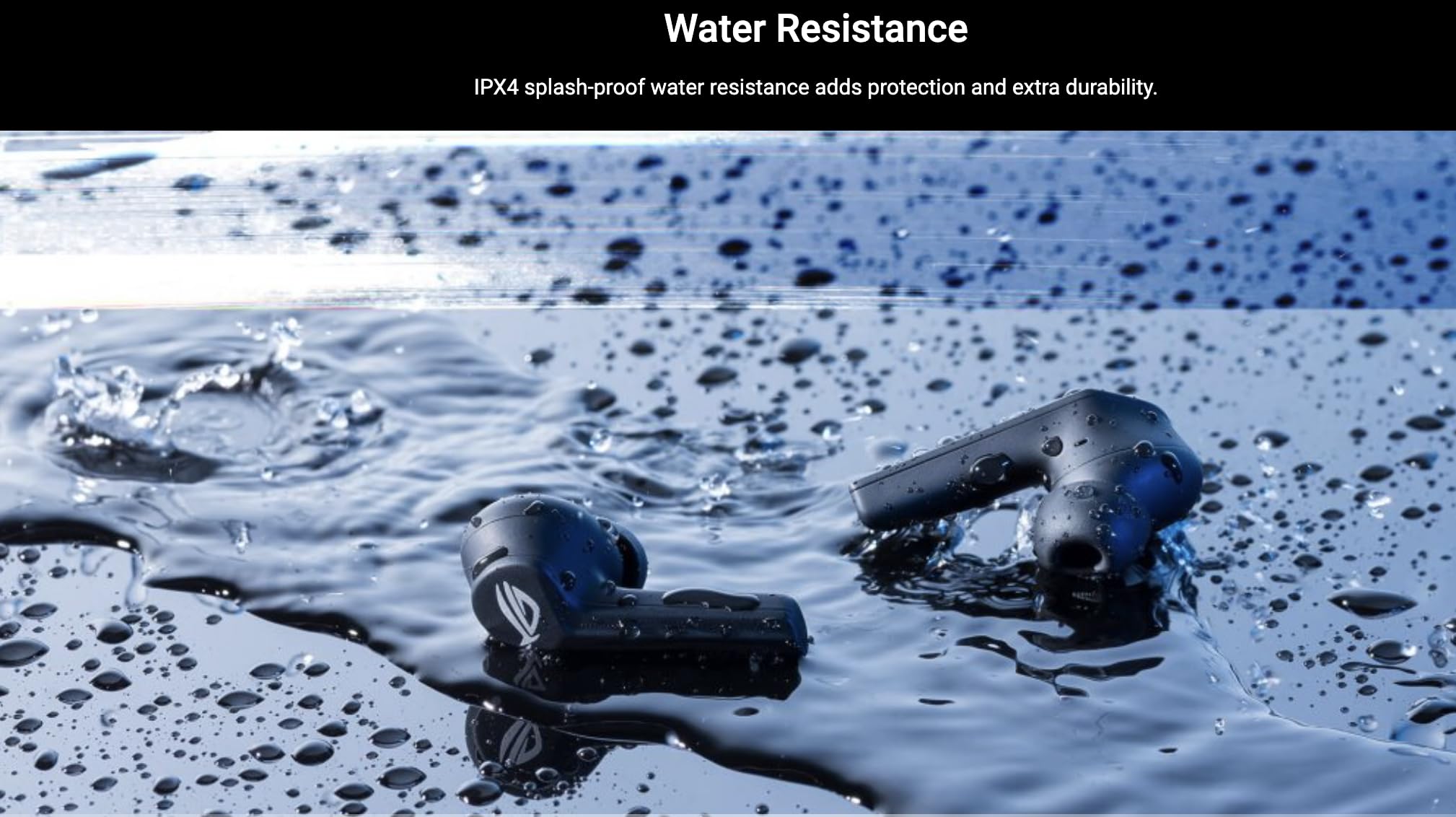 ASUS ROG Cetra True Wireless Gaming Headphone, Bluetooth, Driver Size 10 mm, Frequency Response 20 Hz - 20 KHz, Omnidirectional, Microphone Frequency Response 100Hz - 10KHz, Noise Cancellation. 5