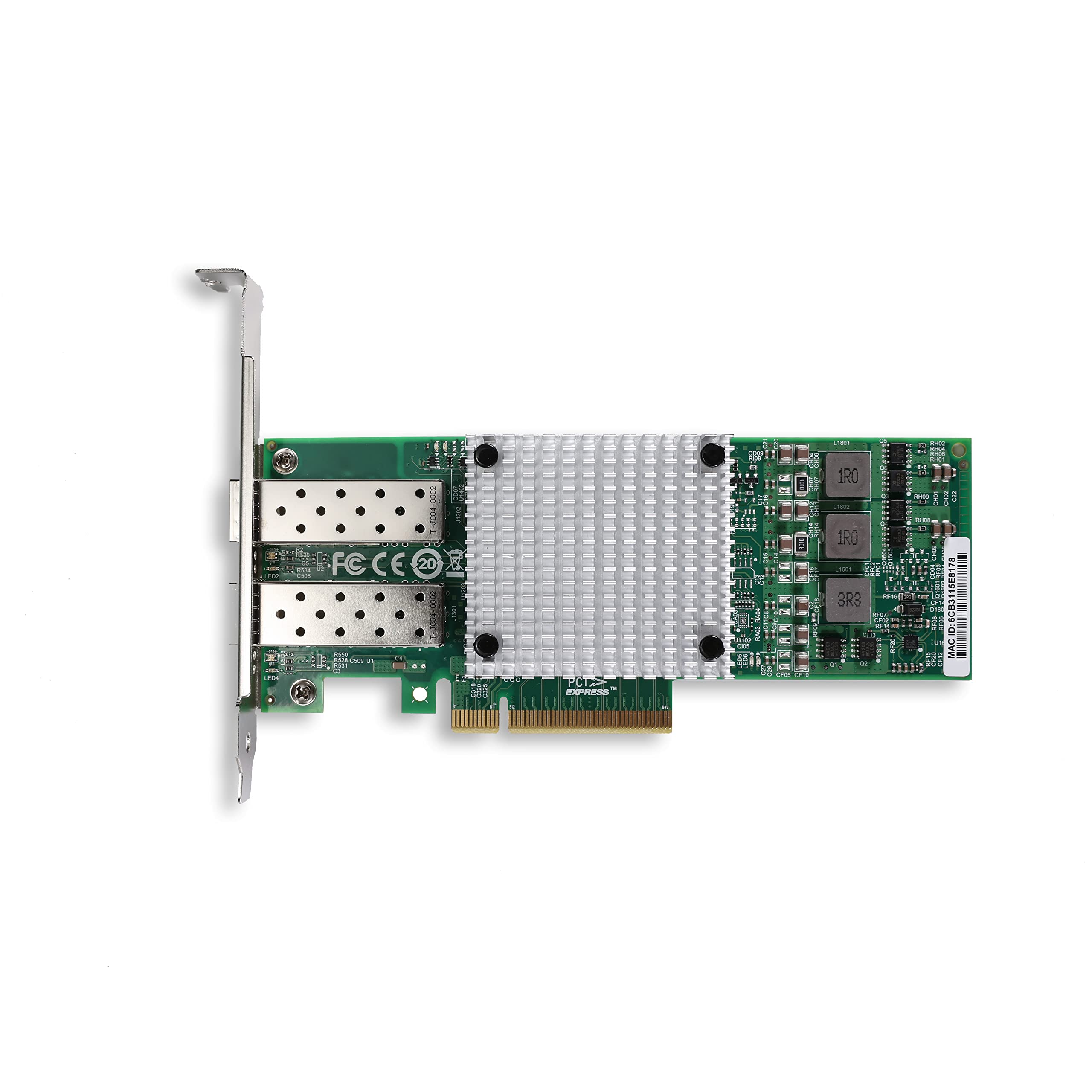 10G SFP+ RJ45 Module, 10Gbe giga Mini-GBIC SFP to rj45 Copper Transceiver, 2*SFP Port Network Card with Broadcom BCM57810S Chipset, 10Gbps Ethernet Adapter, 10GBASE-T Optical to Ethernet for Ubiquiti 6