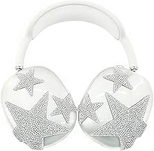 Star Bling Case Cover for AirPods Max Headphones(2024/2020)(USB-C/Lightning),Clear Soft TPU Anti-Scratch Ear Pad/Ear Cups/Headband Case Transparent Accessories for Apple AirPods Max 1