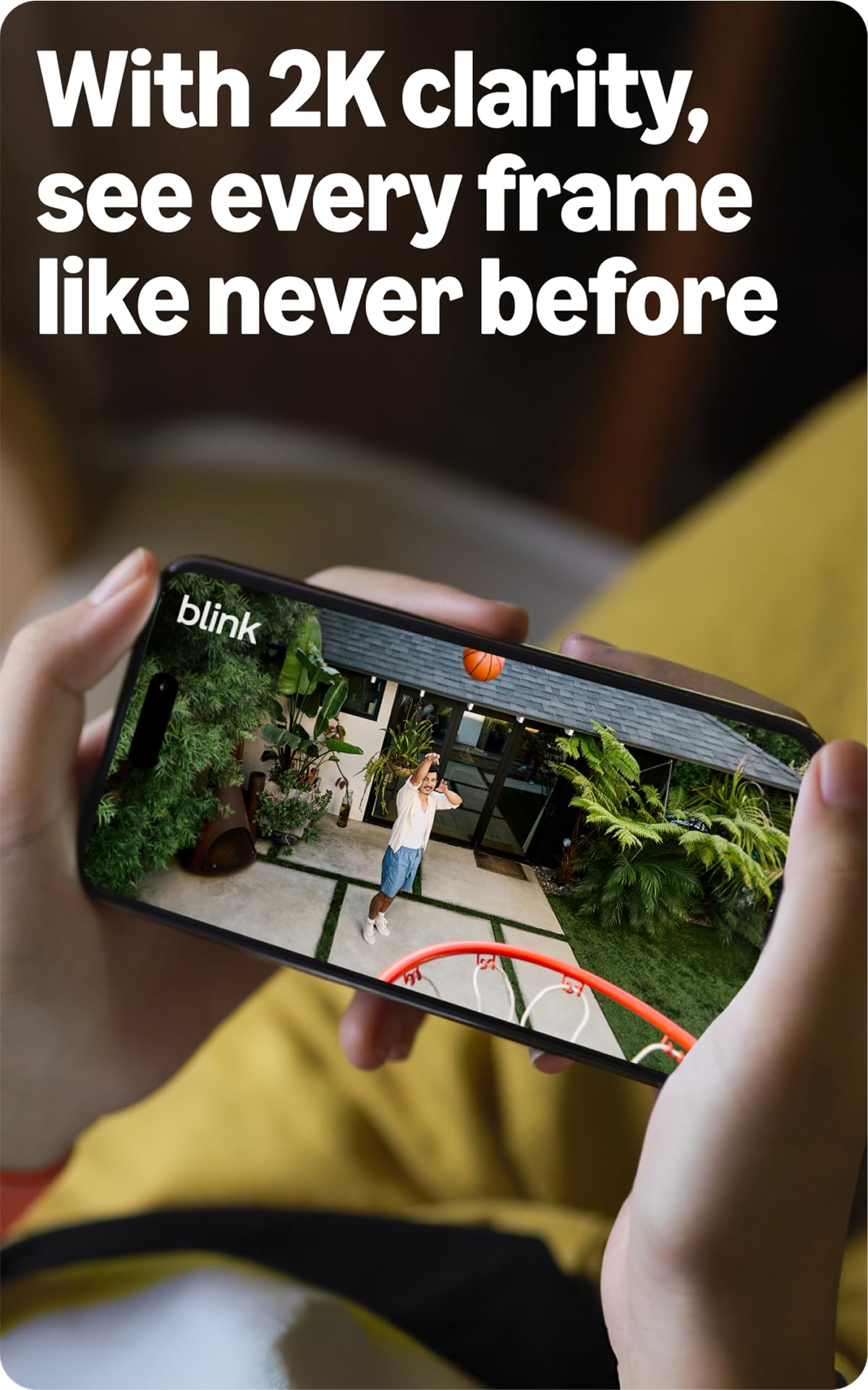 Blink Outdoor 2K+ (newest model) — Wireless smart security camera, 2K video resolution, enhanced audio, two-year battery. Sync Module Core included — 5 camera system (Black) 3