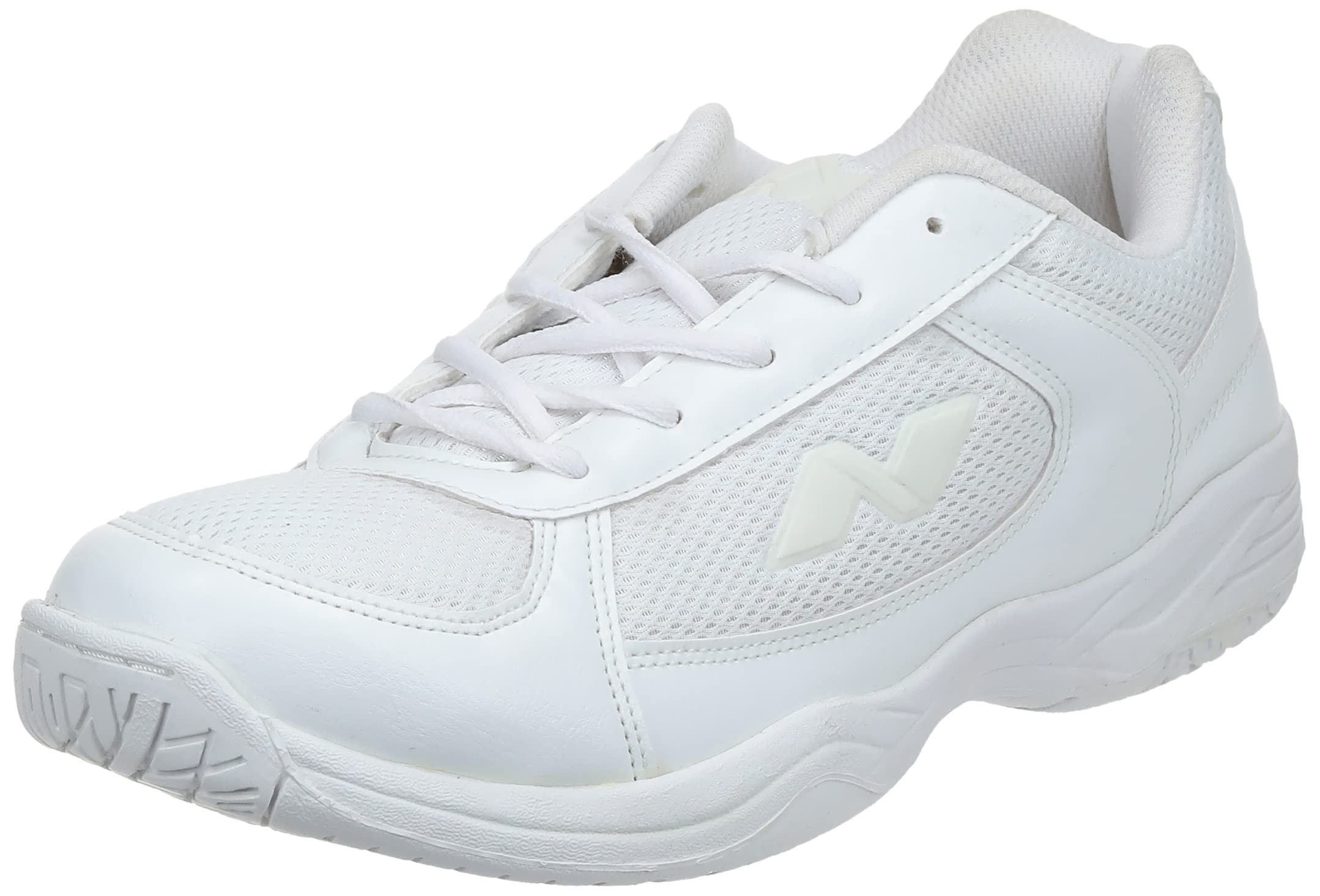 Nivia School Shoe for Kids/Durable/Anti-Skid/MESH with Superlight Lightweight Formal Shoe- SIZE-06 (White) 1