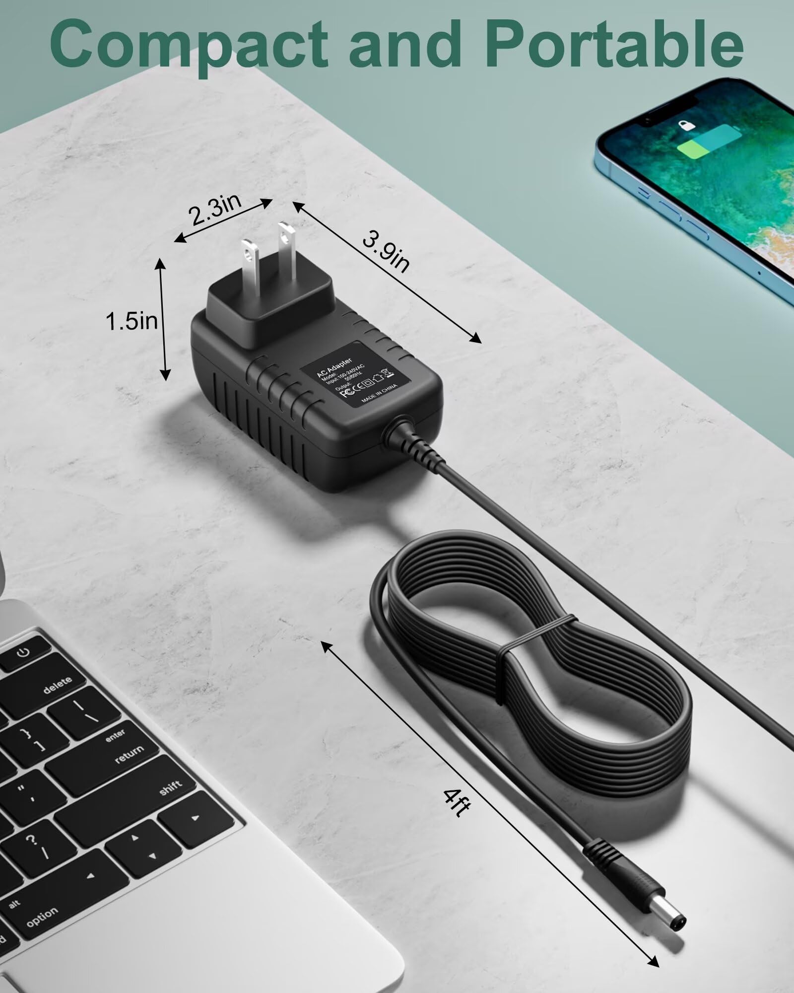 TXLYDYH 15V 1A AC Adapter Compatible with Century Solar ESA26 Truck PAC ES1224 Jump Starter Booster 6