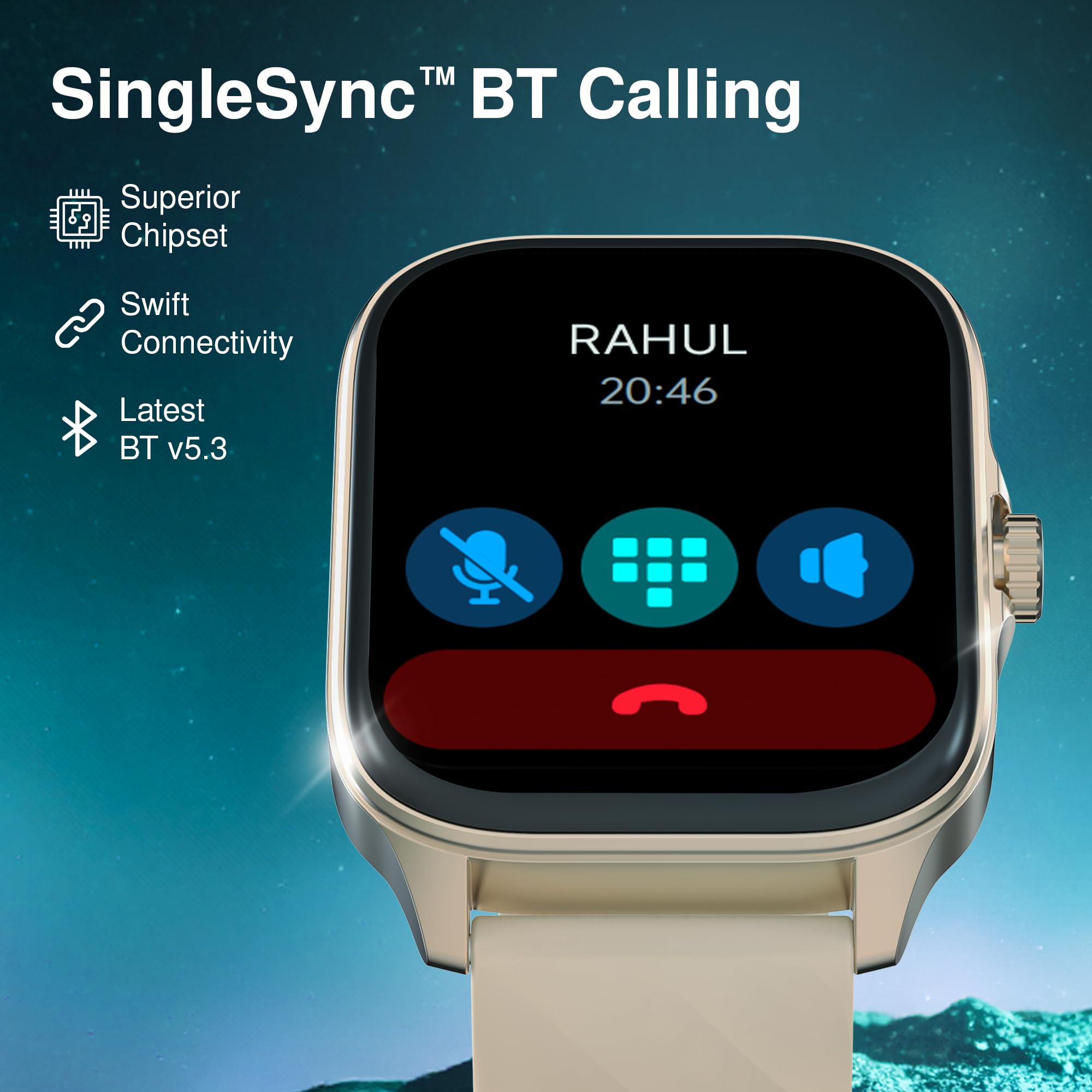 Fastrack Astor FS1 Pro Smart Watch, 1.97" AMOLED Display, Bluetooth Calling, 100+ Sports Modes, SpO2 & Heart Rate Monitoring, Women's Health, IP68, Up to 5 Days Battery, Functional Crown (Black) 4