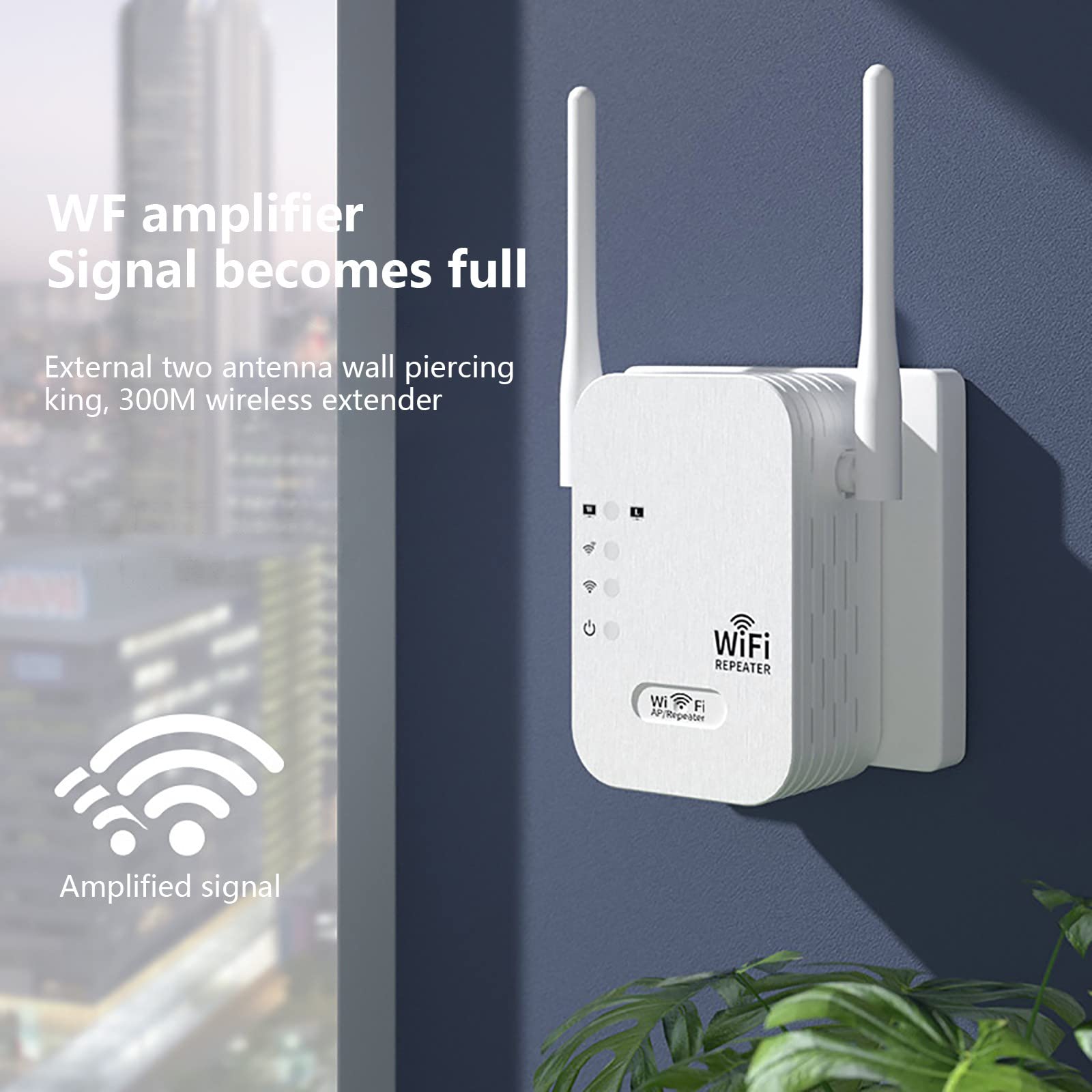 WiFi Extenders Signal Booster for Home, Wireless Internet Repeater, Long Range Amplifier with Ethernet Port, Access Point for Home Use 3