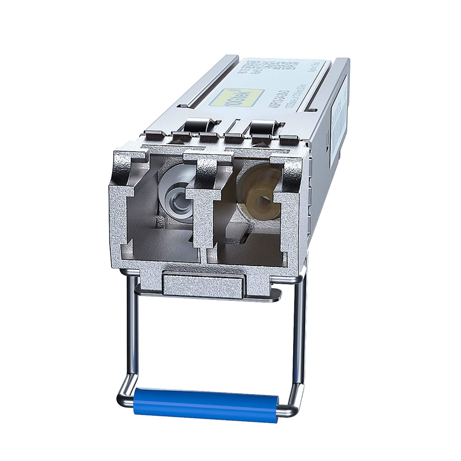 1000Base-LX Gigabit SFP LC SingleMode Transceiver& 1-Pack of 1-Meter Fiber Patch Cable - LC to LC OS2 5