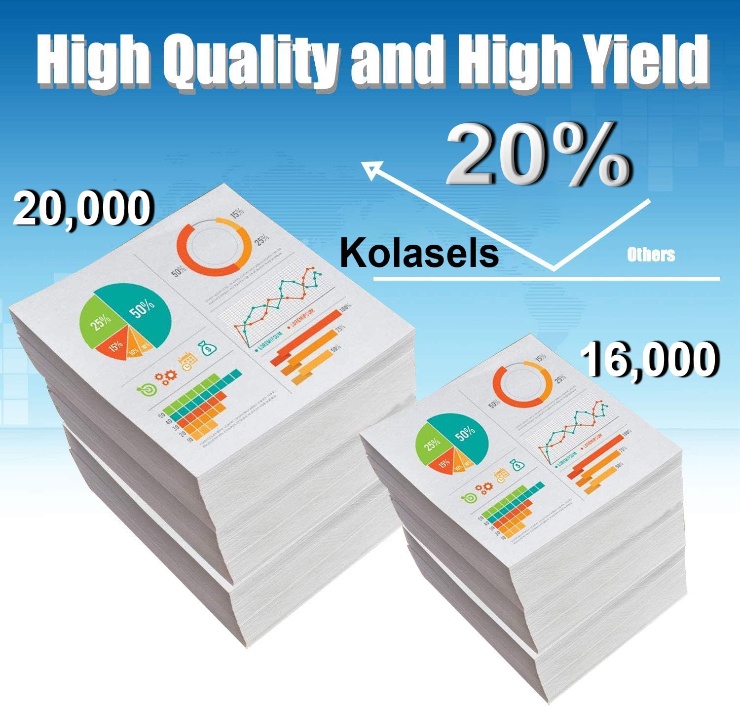 1-Pack Compatible High Capacity 501U 50F1U00 Imaging Waste Toner Container use for MS610dn MS610 MS510 MS510dn MS610de MS610dtn MS610dte Printer (Black) 3