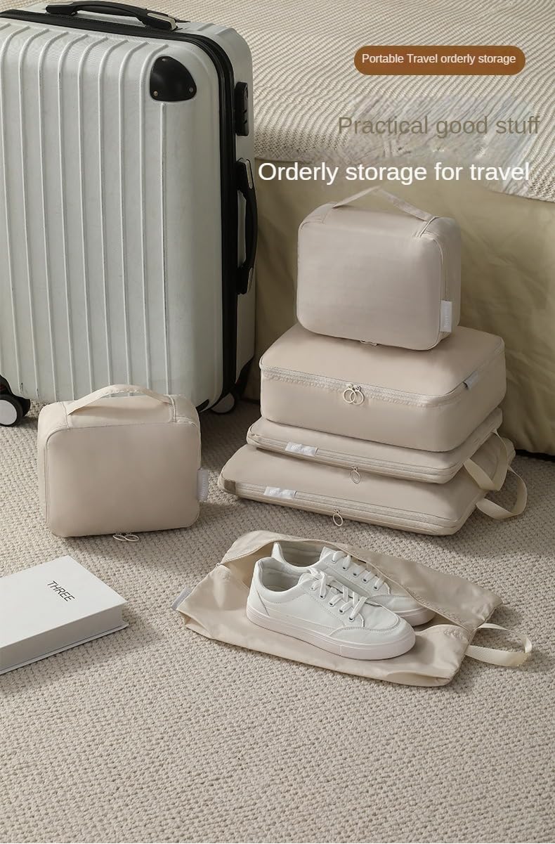 The Organizer 6-Piece Set Is Dustproof and Waterproof, With Exquisite Details Designed to Make Your Travel Experience More Convenient and Comfortable! (Gray) 5