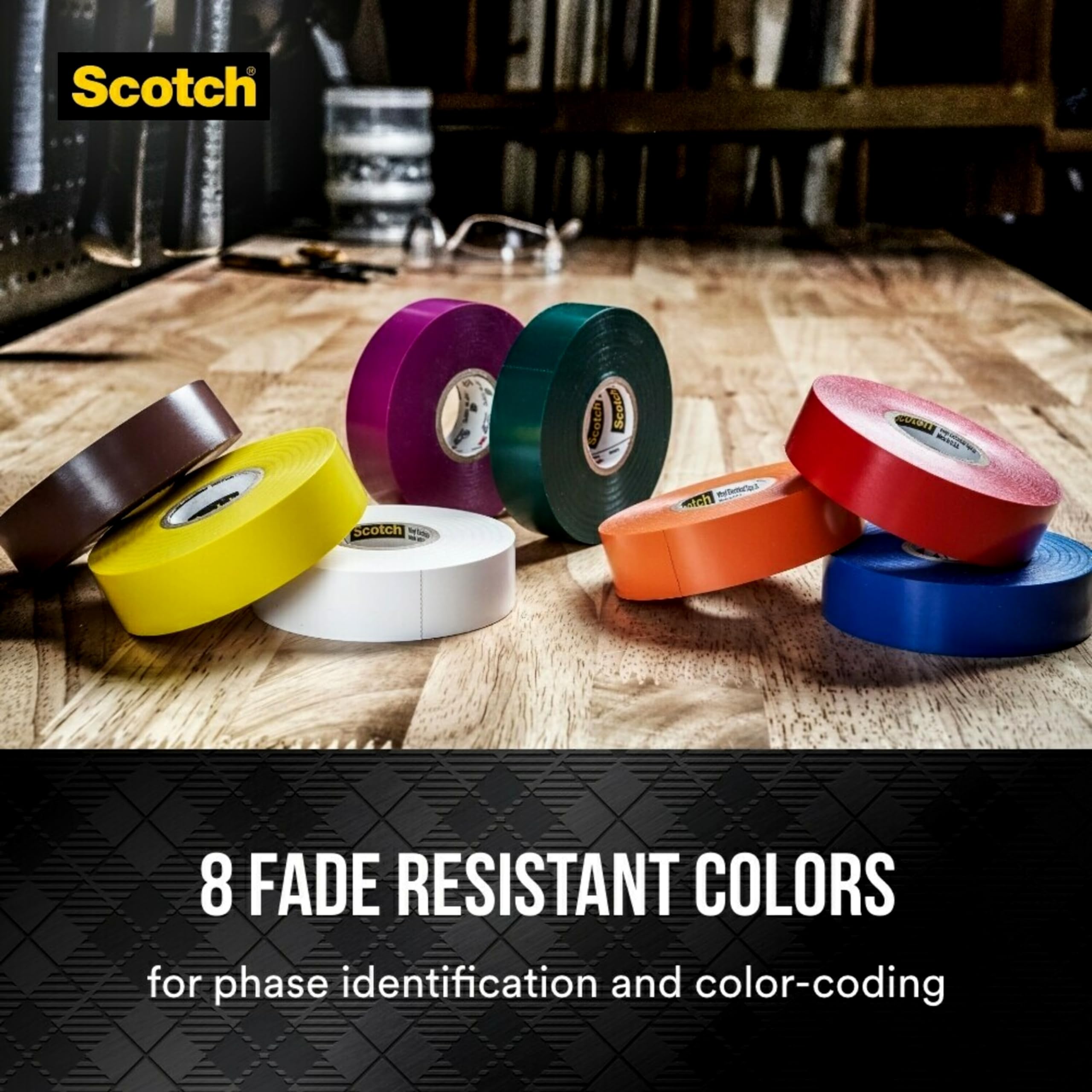 3M 10851 Scotch 35 Vinyl Electrical Color Coding Tape, 3/4-Inch x 66ft, Green 5