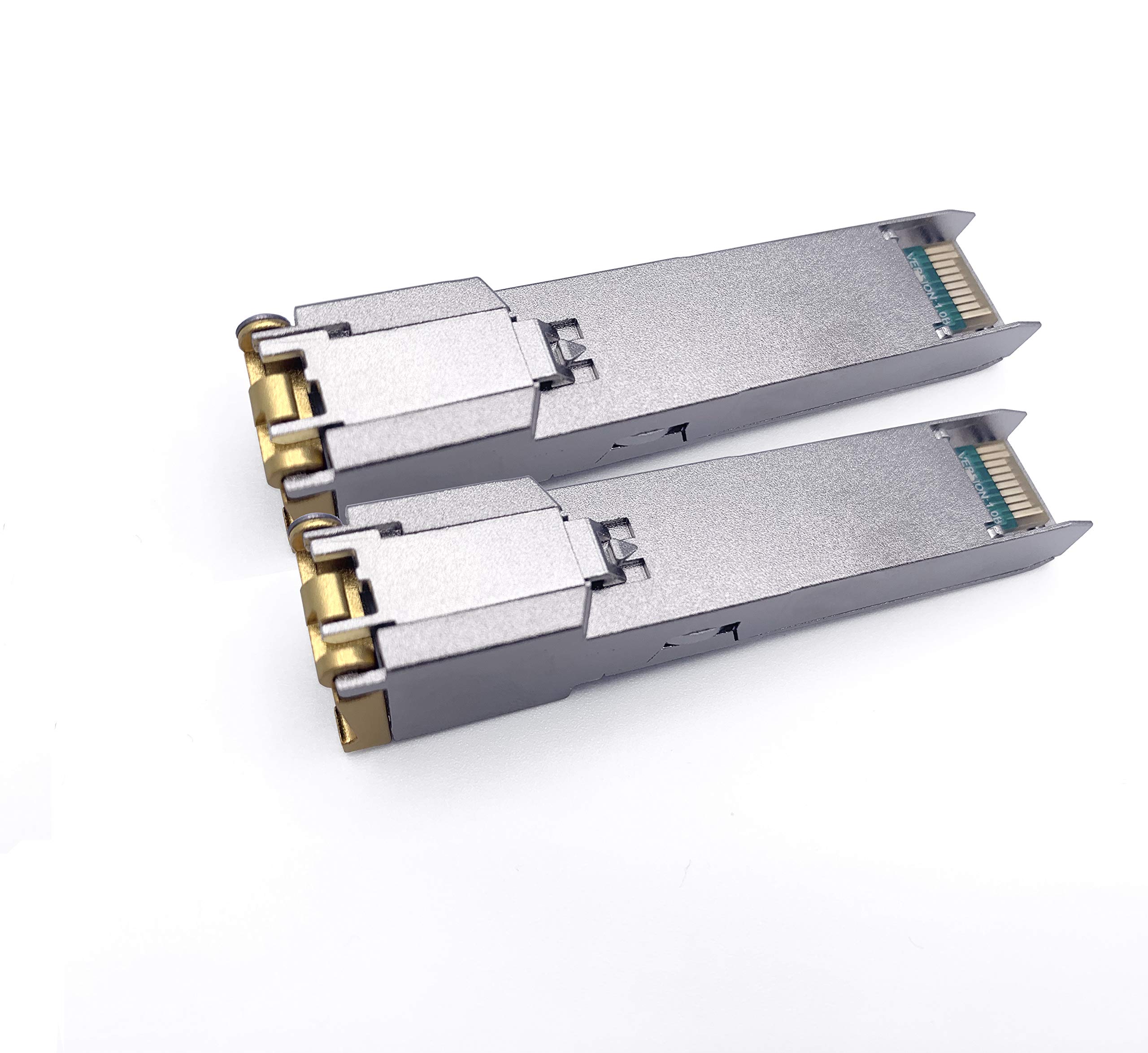 Elfcam® - 10/100/1000Base-T Multi-Rate 1.25Gb SFP RJ45 Copper Transceiver (Lot of 2) 3