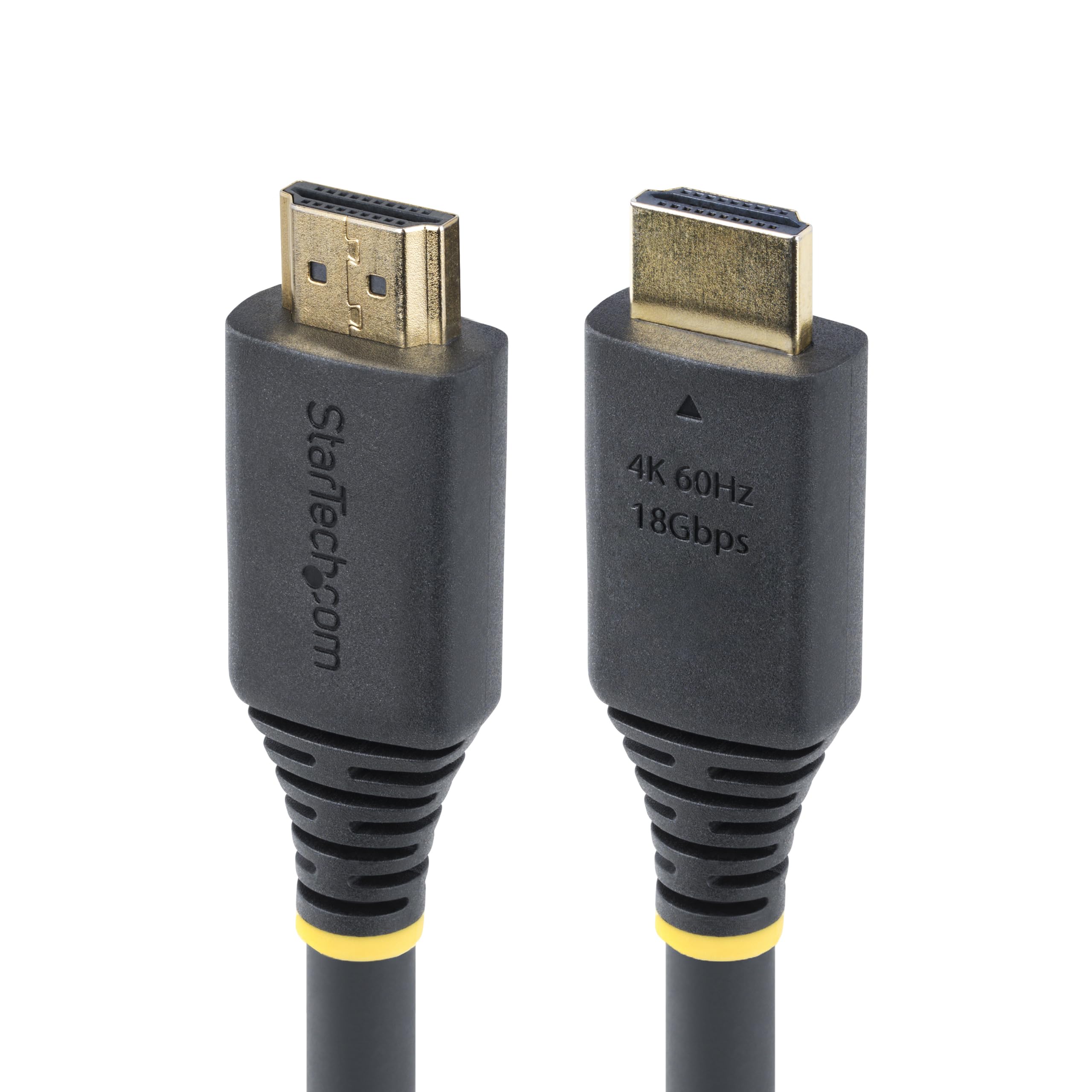 StarTech.com 50ft (15.2m) Active High Speed HDMI Cable, 4K 60Hz/1440p 144Hz, 18Gbps, UHD HDMI 2.0 Cord, TPE Jacket 1
