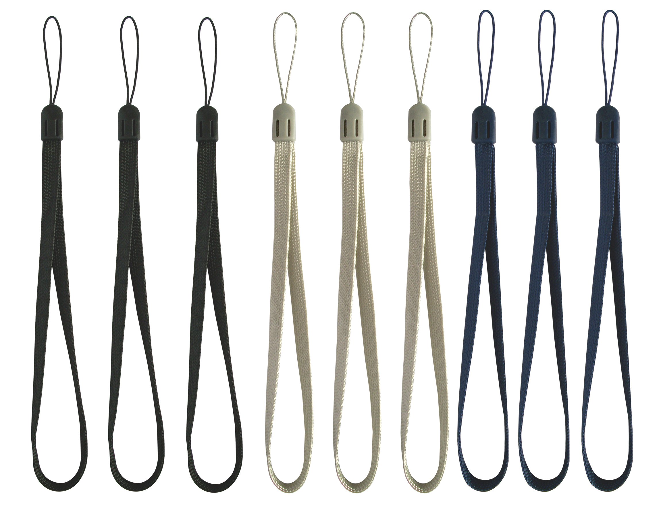 ColorYourLife Bundle of 9 PCS Colorful Hand Wrist Strap Lanyard for Camera Cell phone ipod mp3 mp4 USB Flash Drive and other Electronic Devices + Cleaning Cloth -Assorted Colors 1