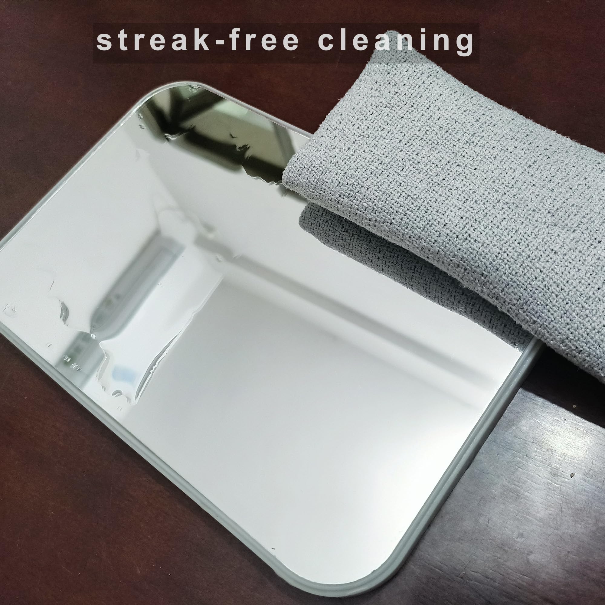 CAMSTIC Kitchen Non Scratch Dish Cloths with Scrubber and Wipe Side, 3 PCS 4