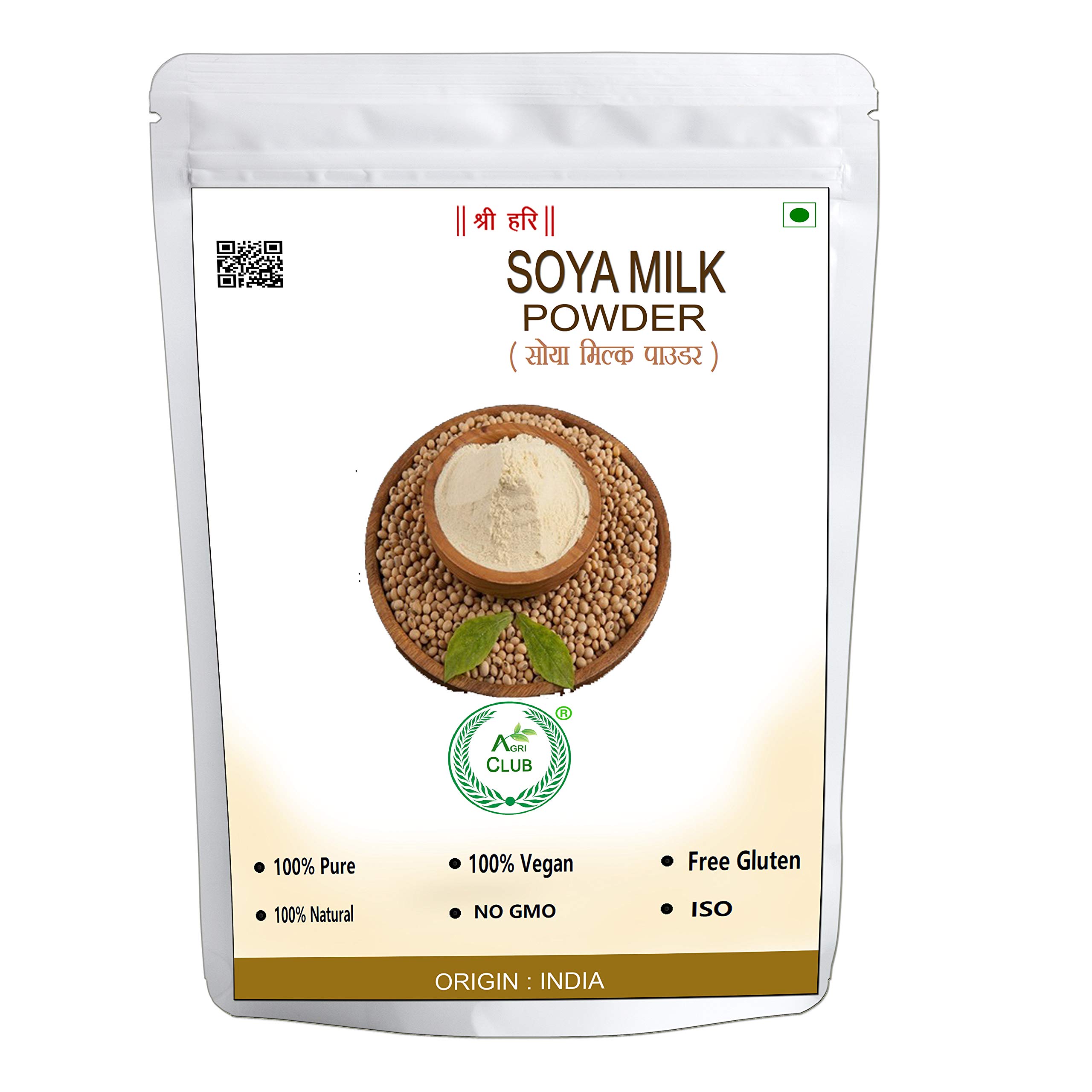 Soya Milk Powder 1kg | Plant-Based | Vegan Milk Alternative | Non-GMO and 35% Protein | Agri Club 1