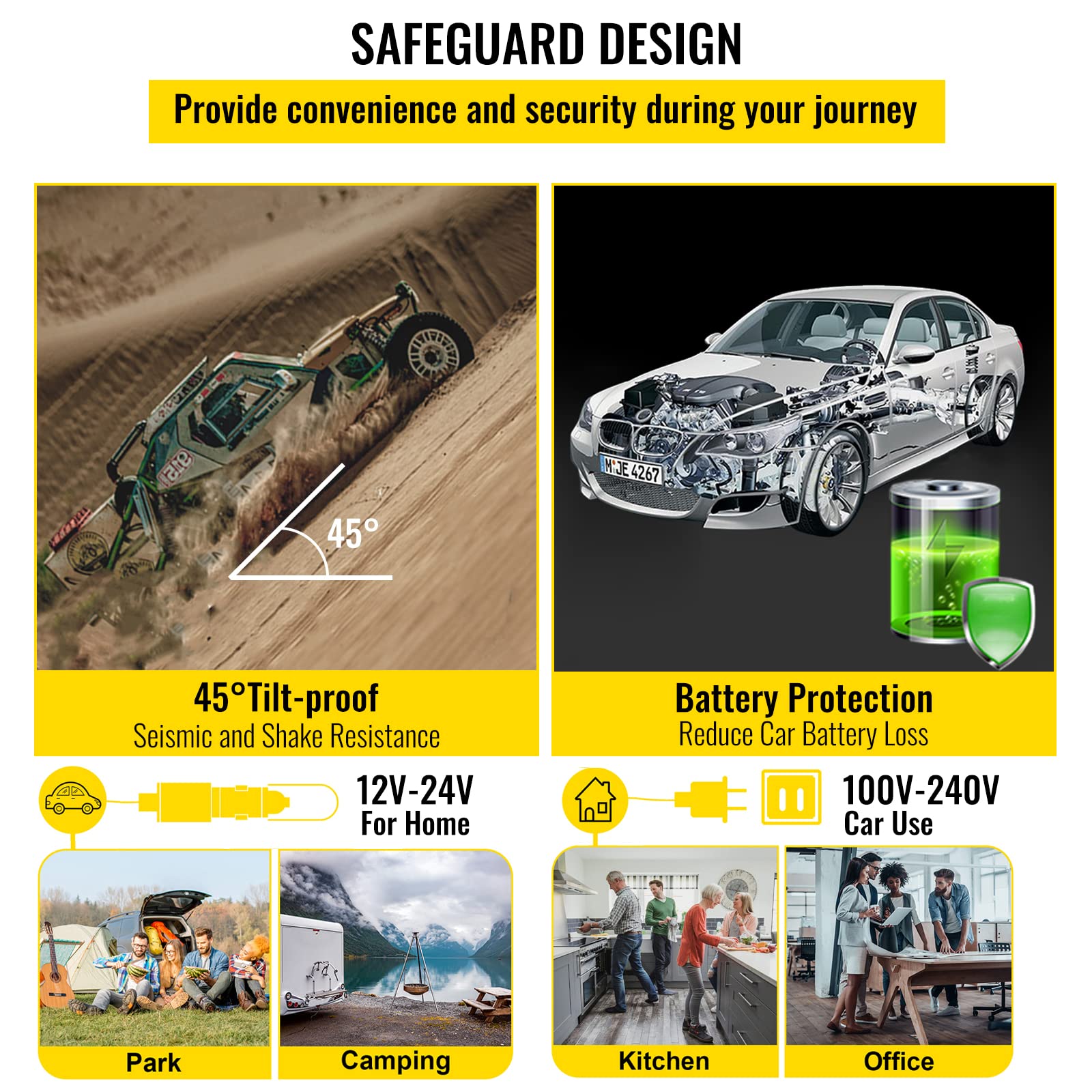 VEVOR 10 Quart 12 Volt Portable Mini Freezer Car Compressor Fridge Cooler 6