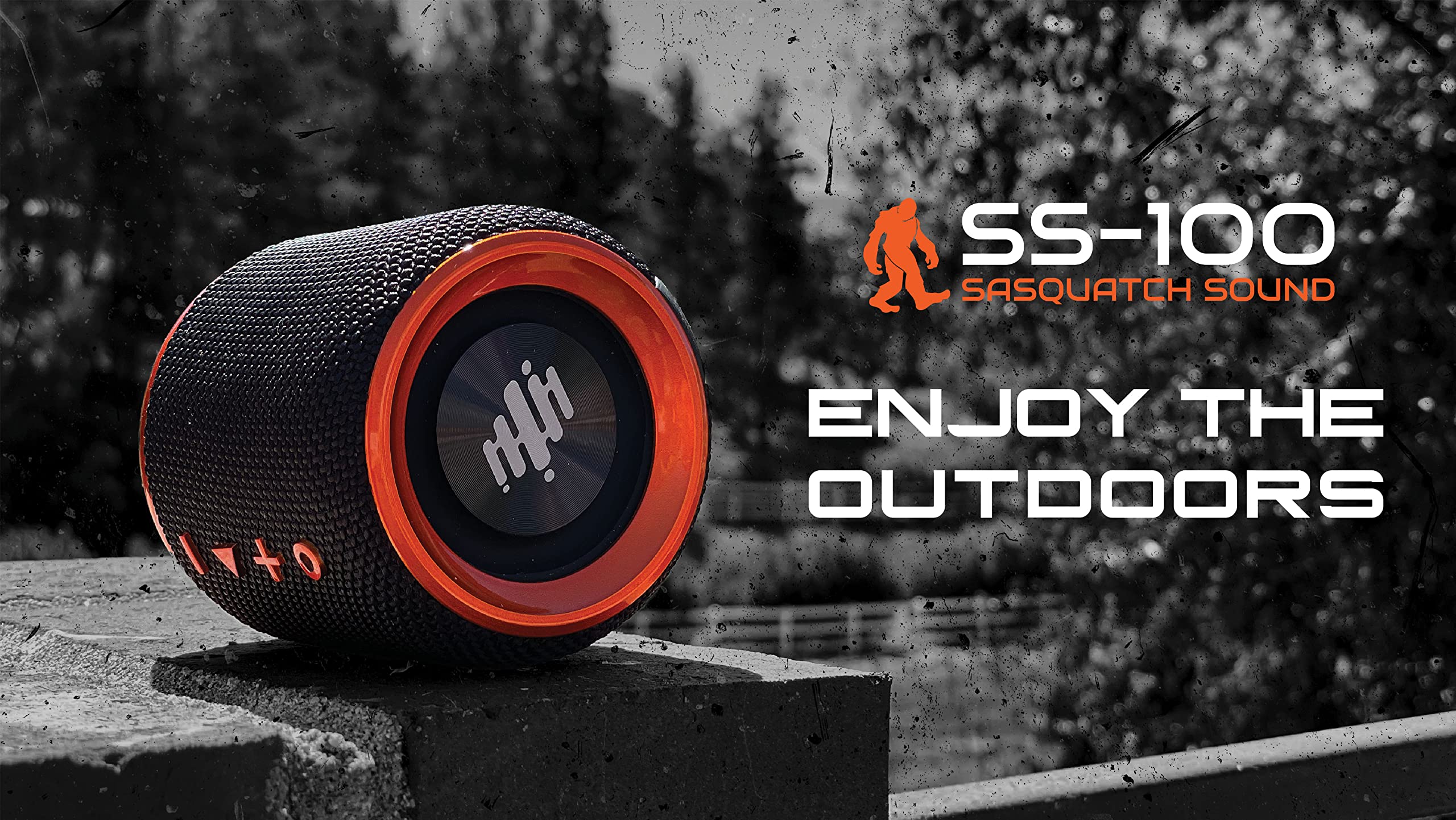 Zompers Pure-Hypr Audio SS-100 Sasquatch Sound Weatherproof Speaker | Portable Bluetooth Speaker | Powerful Bass, Built in FM Radio, Rugged, Hours of Enjoyment | White 4