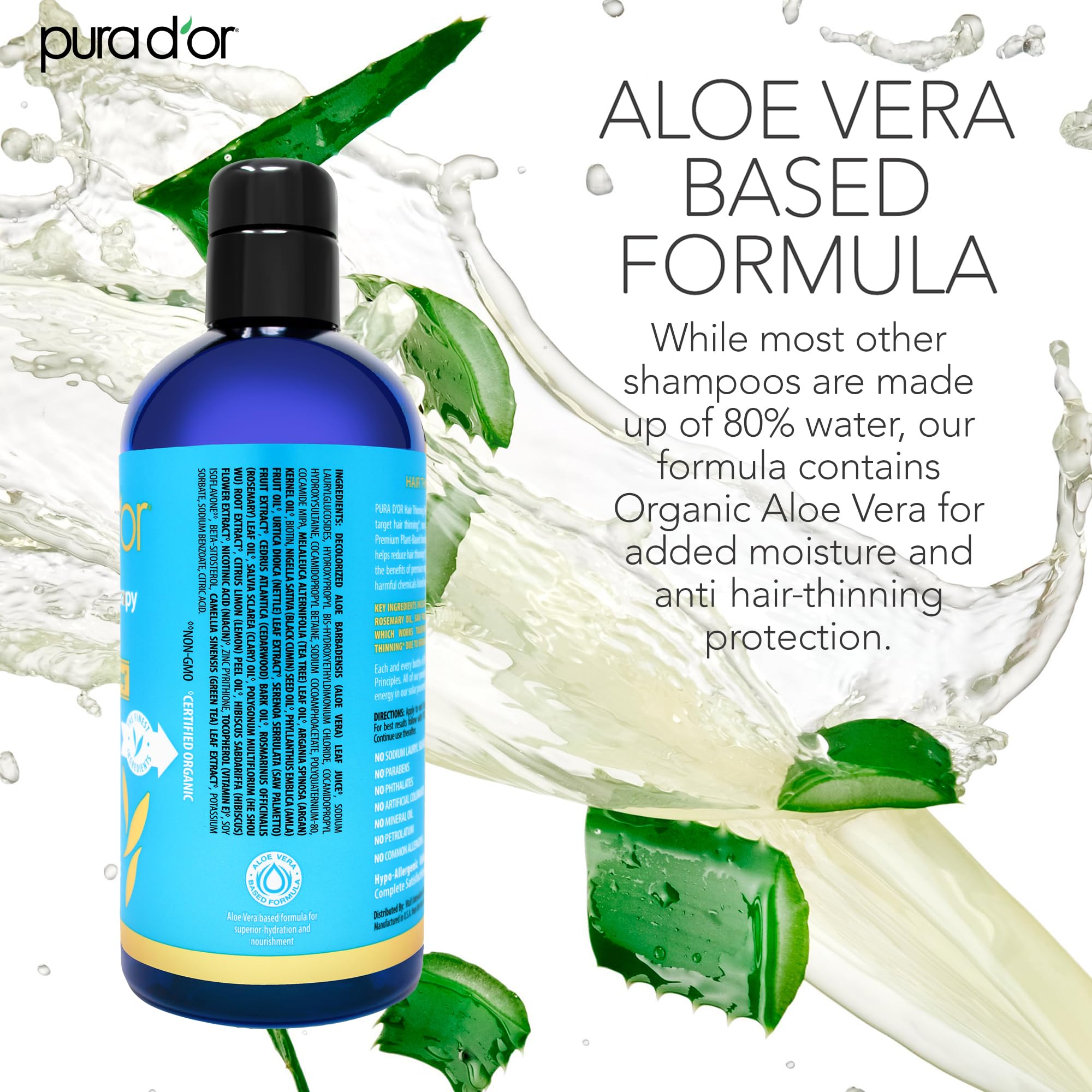 Pura d'or Hair Loss Prevention Therapy Shampoo - 16 Fluid Ounce 4