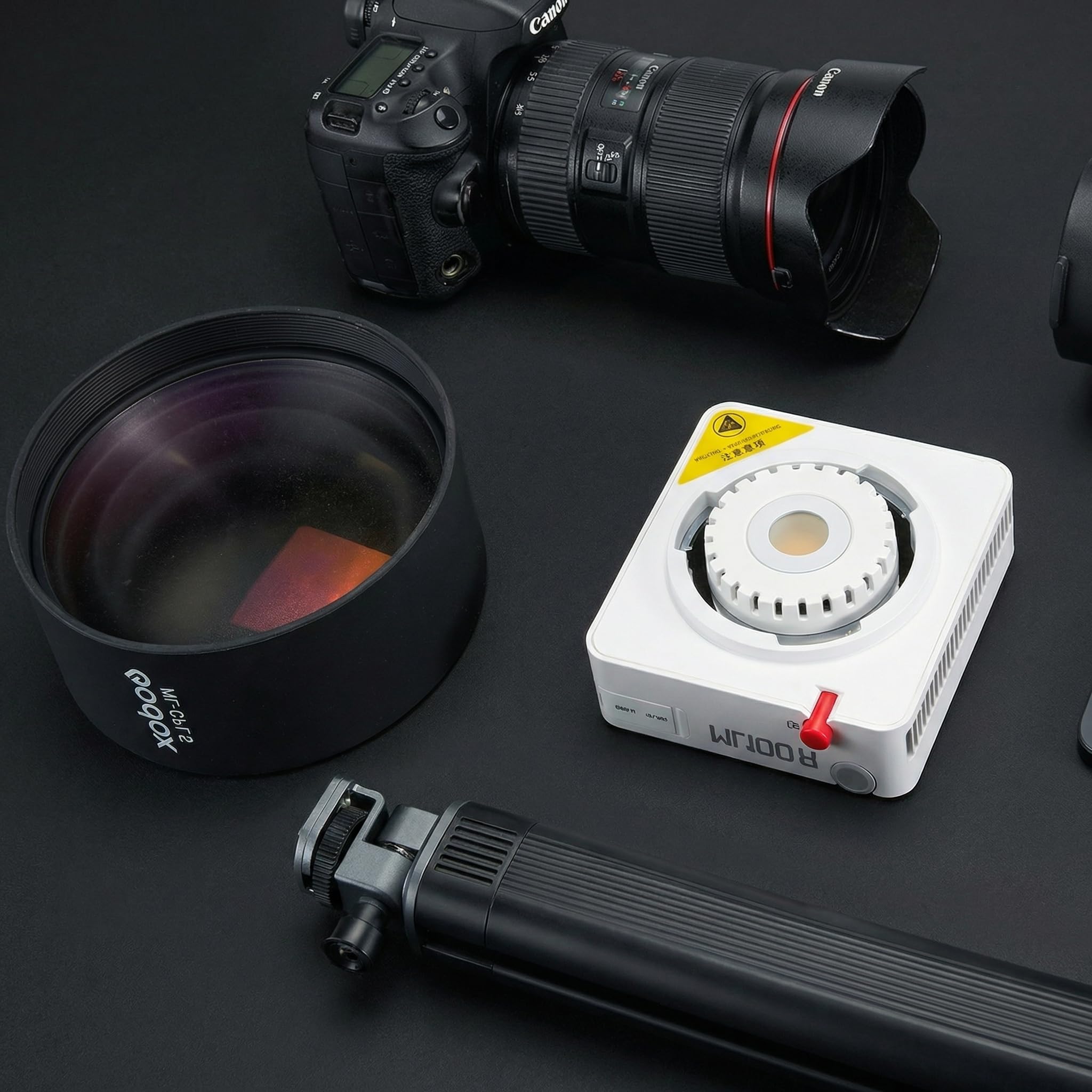 Godox ML-CFL5 Silicone Collapsible Fresnel Attachment, Adjustable Light Modifier for Godox ML100BI ML100R,ML-L15 & ML-L36 Lens Reflectors 4