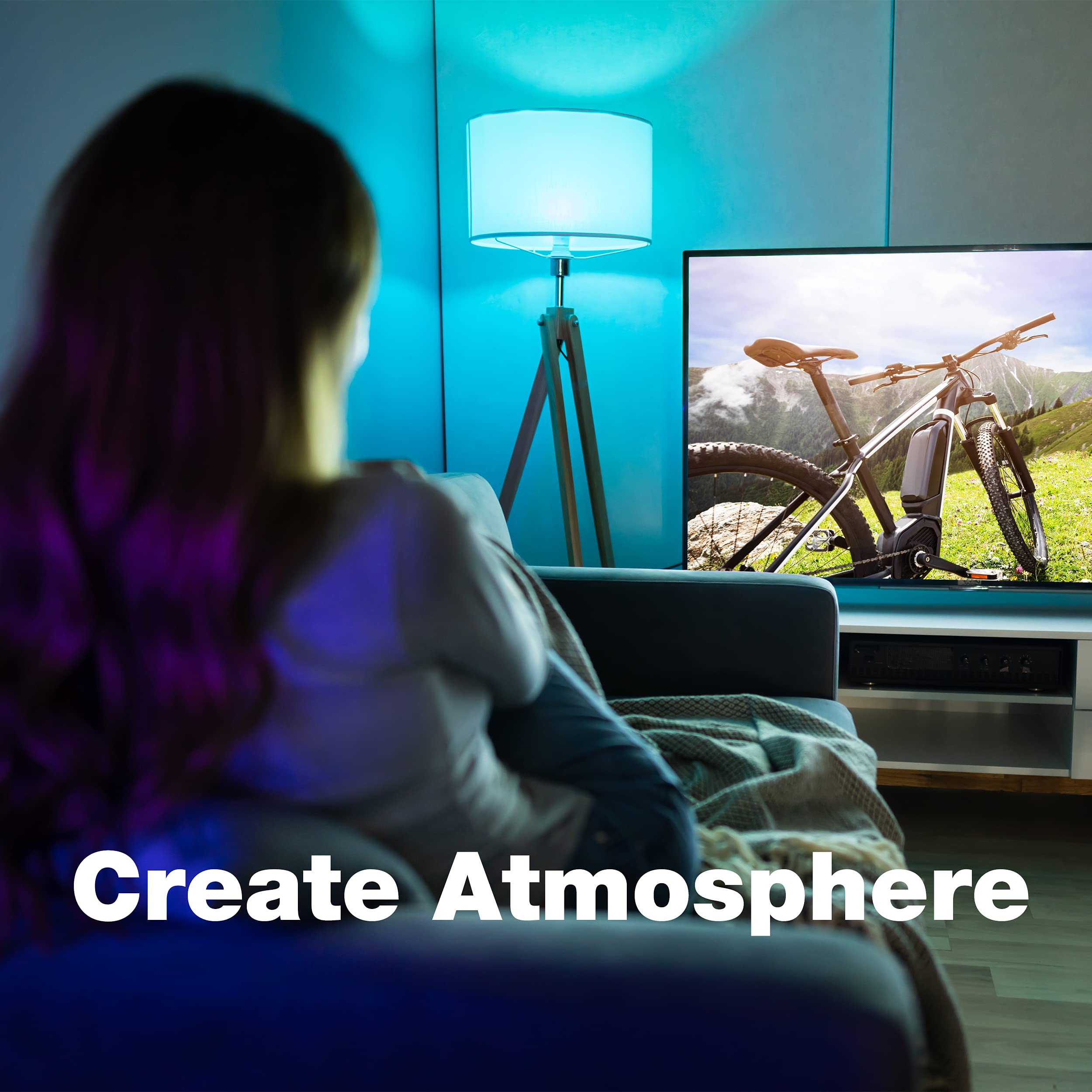 LED Smart Bulbs, Color-Changing Light, 2700K-6500K RGBW, Compatible with Alexa & Google Home, 2.4G WiFi Bulbs, 9W, E26 Base, A19, 8 Pack 6