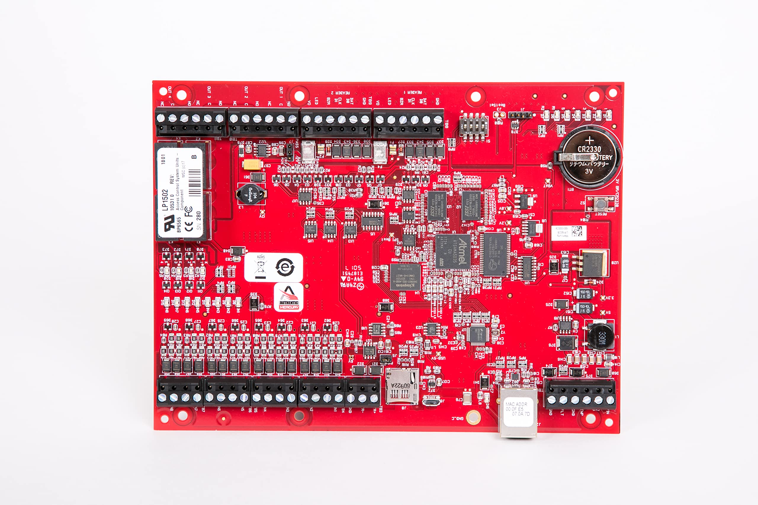 RS2 Technologies LP1502 Intelligent Controller Board (4 Readers, 8 Inputs, 4 Outputs)