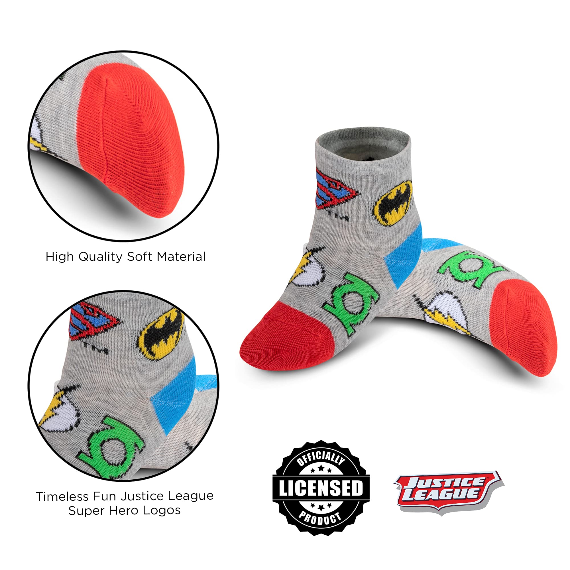 ABG Accessories Baby Girls & Boys Minnie Mickey Mouse 10-pack Infant Sock, Multi-DC Comics, 0-6 Months 5