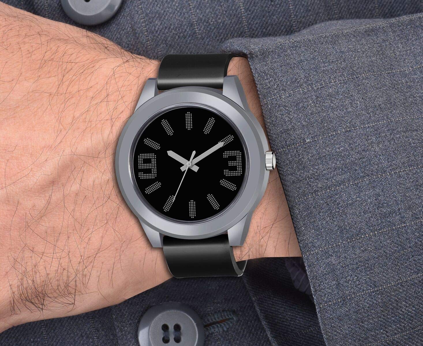 Watch City Black and Grey Dial Analog Watch Combo for Boys and Mens 5