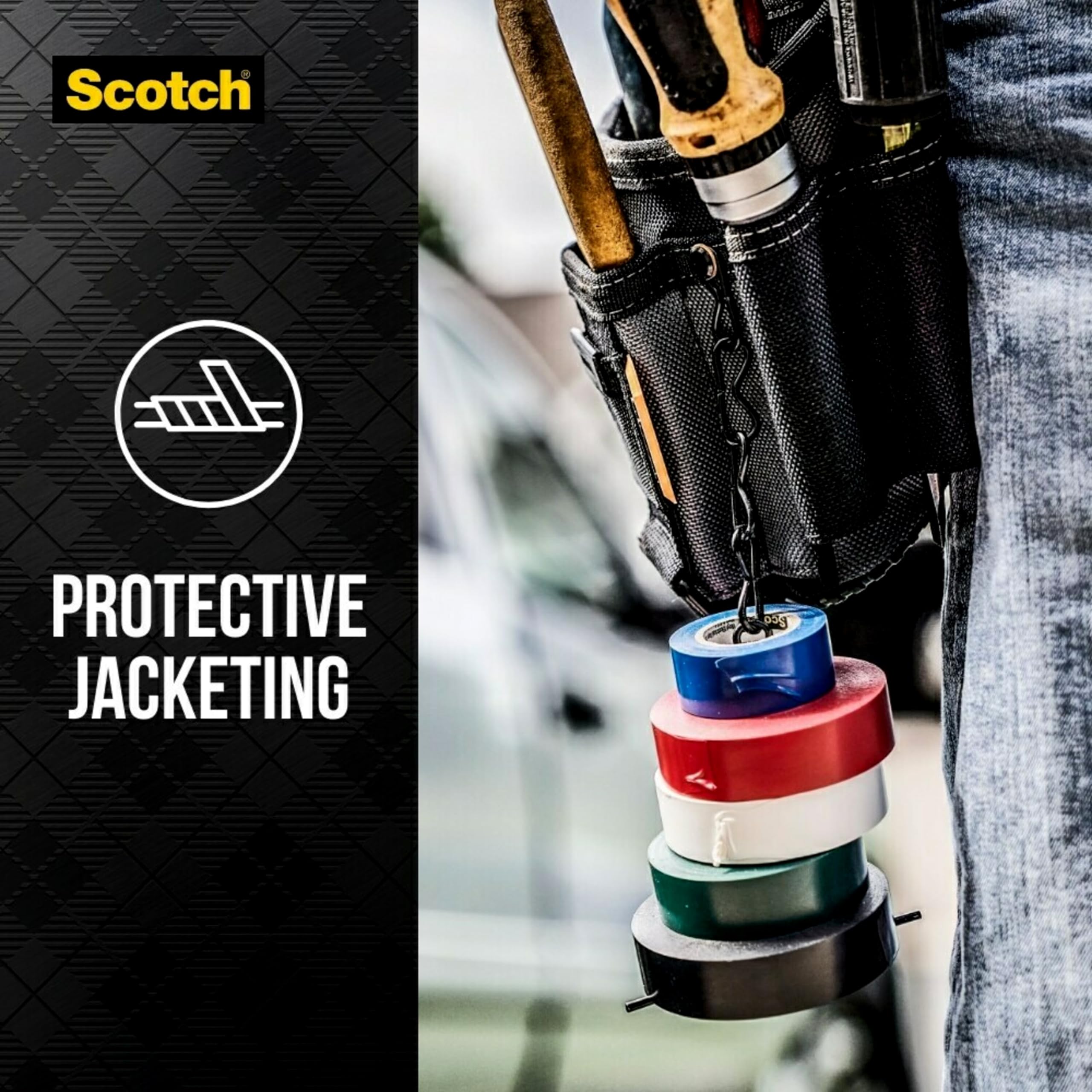 3M 10851 Scotch 35 Vinyl Electrical Color Coding Tape, 3/4-Inch x 66ft, Green 6