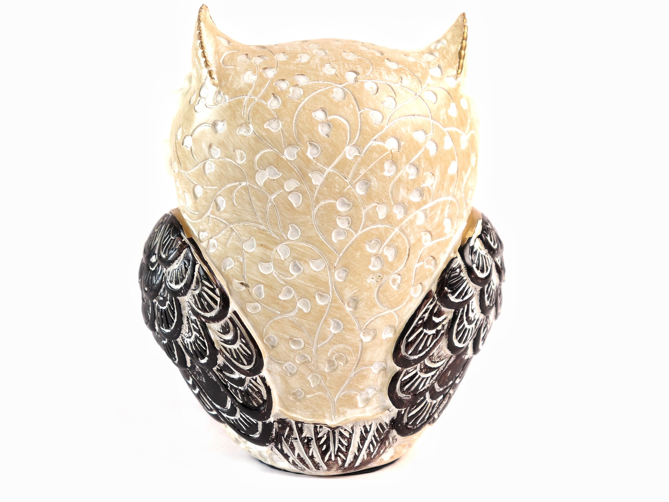 The Spiritual Living Owl Statue for Good Luck II Aesthetic Resin Owl Art Figure Showpiece II 3.5 Inch II Feng Shui & Vastu II Evil Eye II Showpiece for Home Decor II II (4 INCH, 1) 3