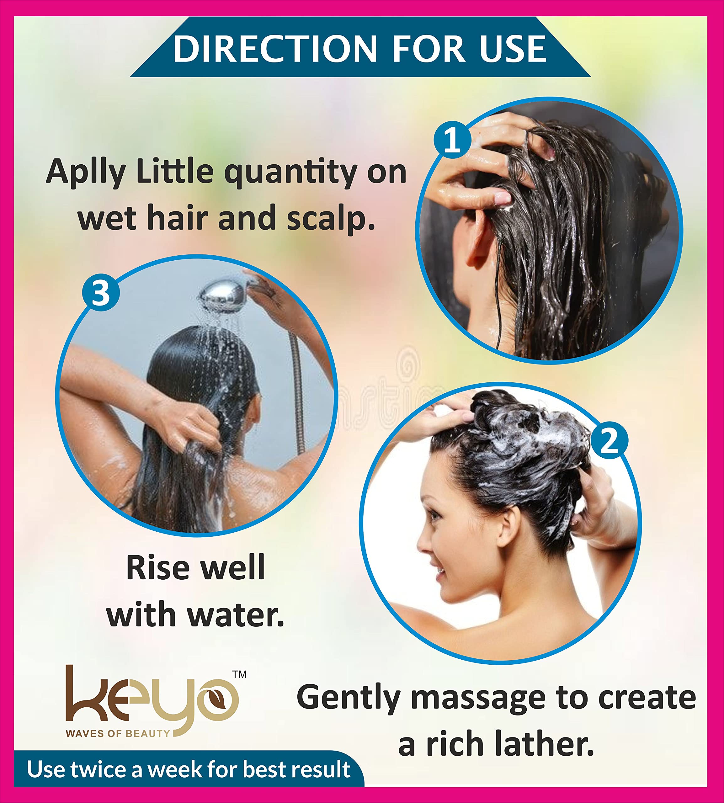 Keyo Advance Red Onion Hair Shampoo for Hair Growth & Hair Fall Control (800 ML) 4