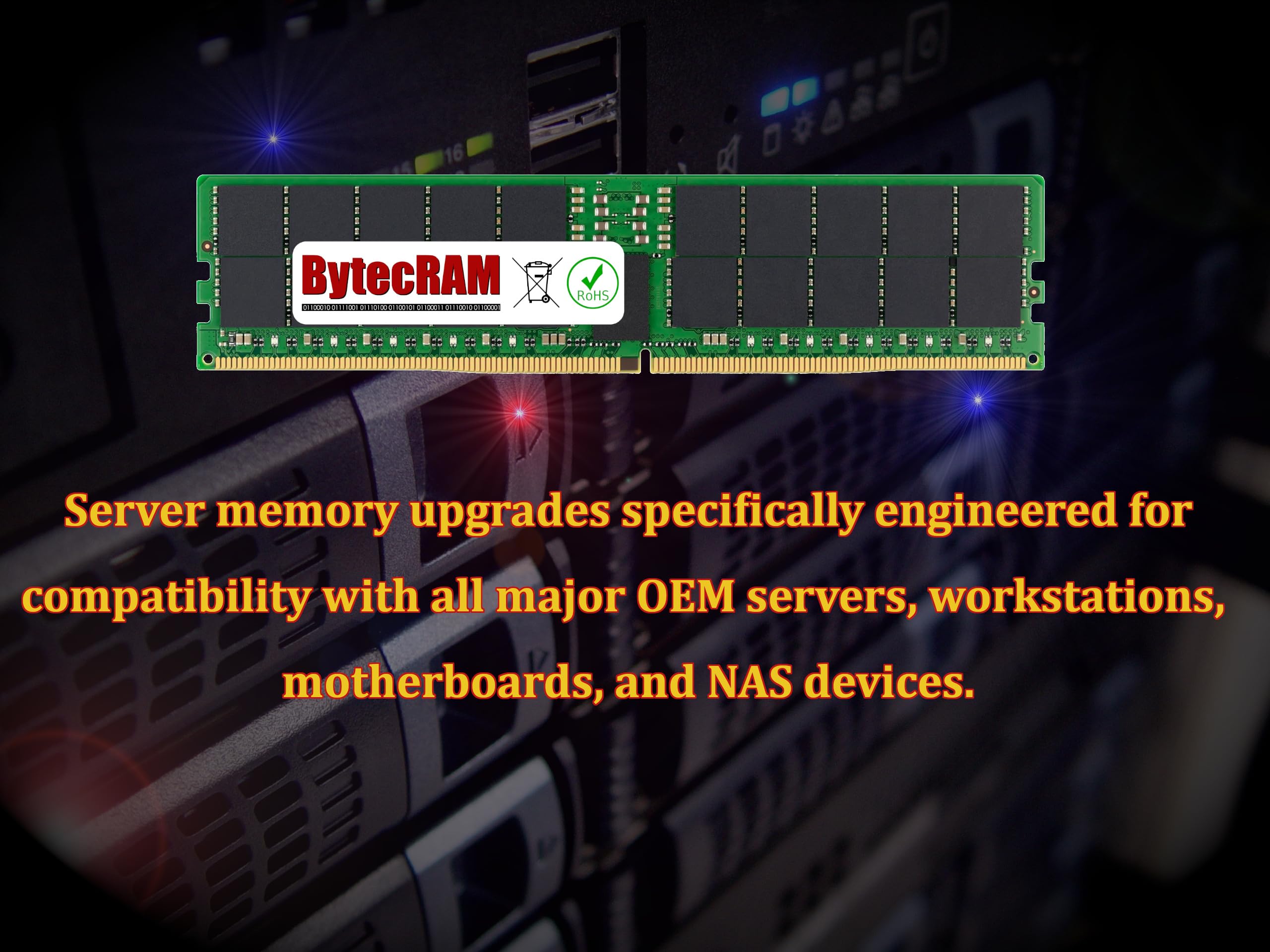 BytecRAM Replacement for M386A8K40BMB-CRC 64GB DDR4 2400MHz LR-DIMM Server RAM 3